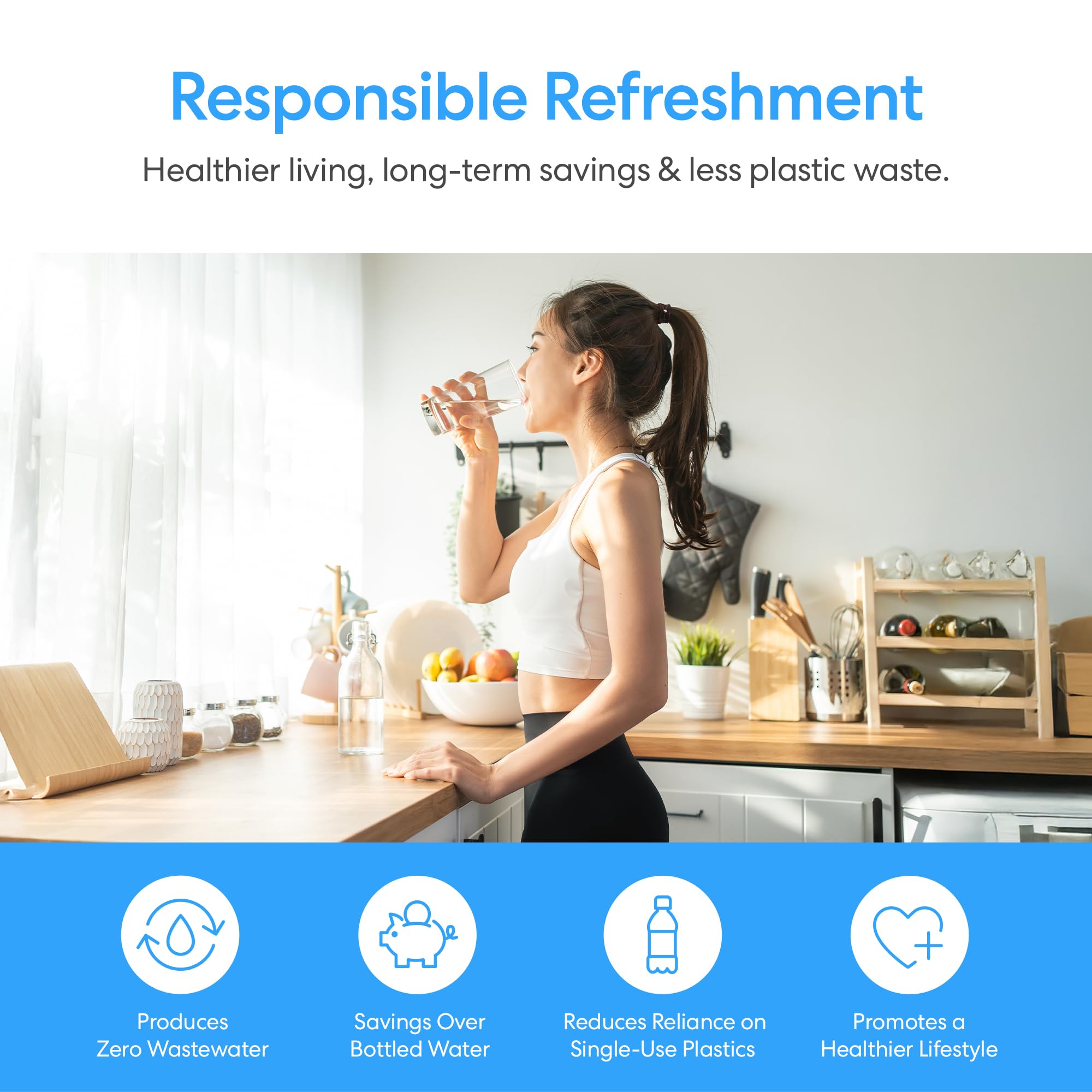 BRIO Bottom Loading Water Cooler Dispenser - 5 Gallon, 3 Temp