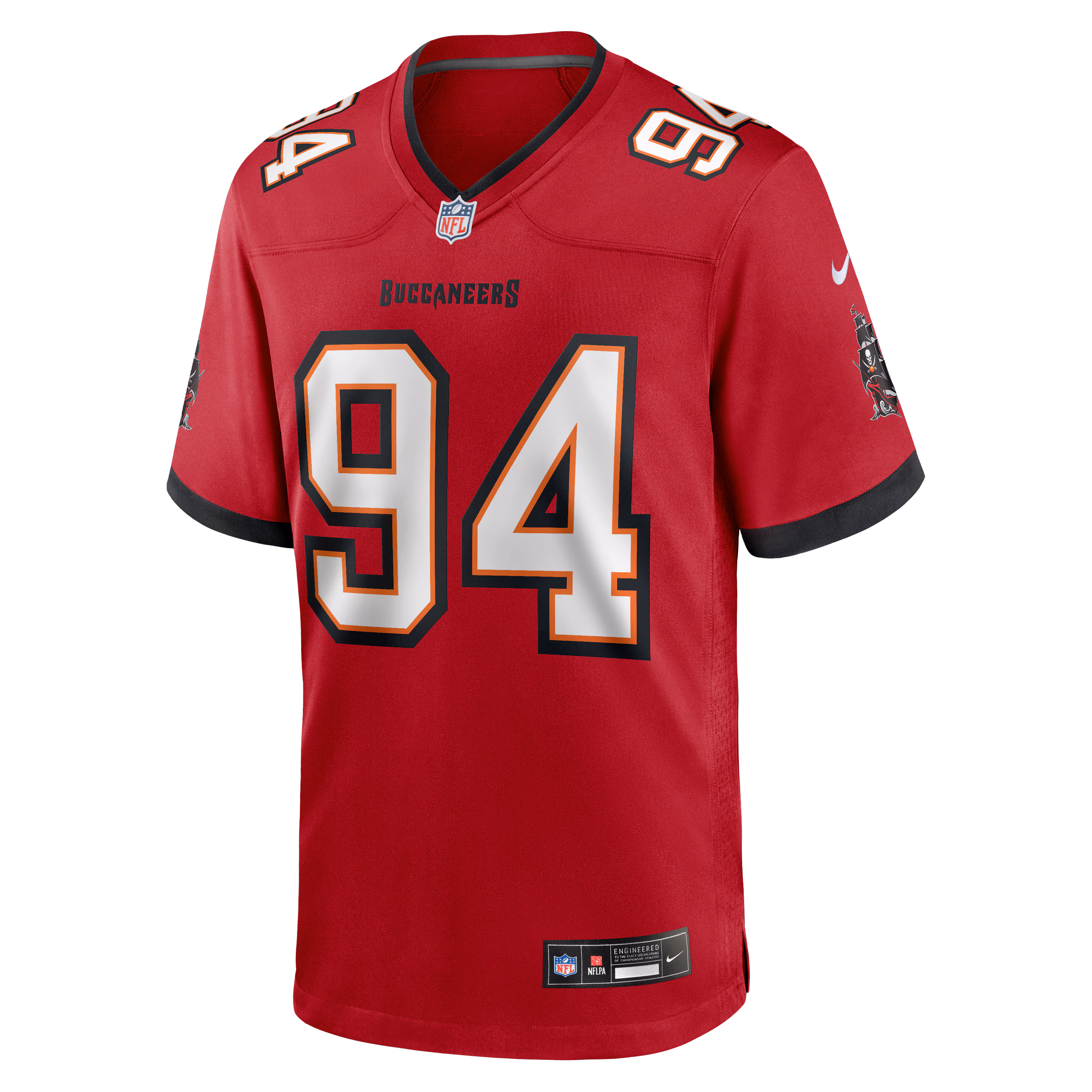 Calijah Kancey Tampa Bay Buccaneers Nike  Game Jersey - Red