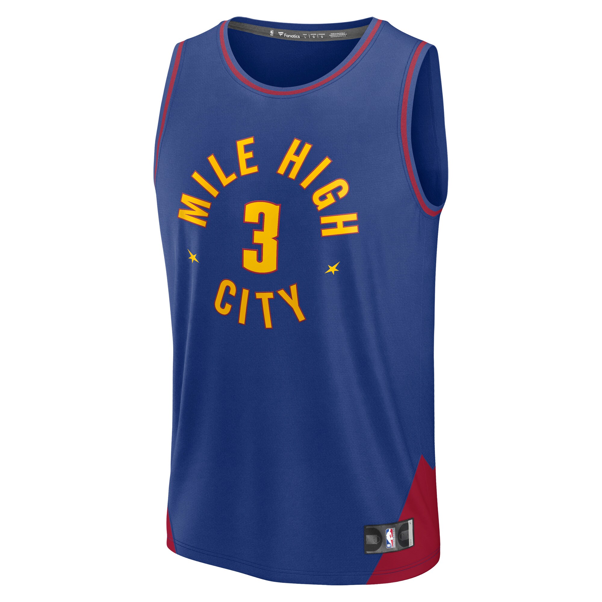 Julian Strawther Denver Nuggets Fanatics Fast Break Replica Player Jersey - Statement Edition - Blue