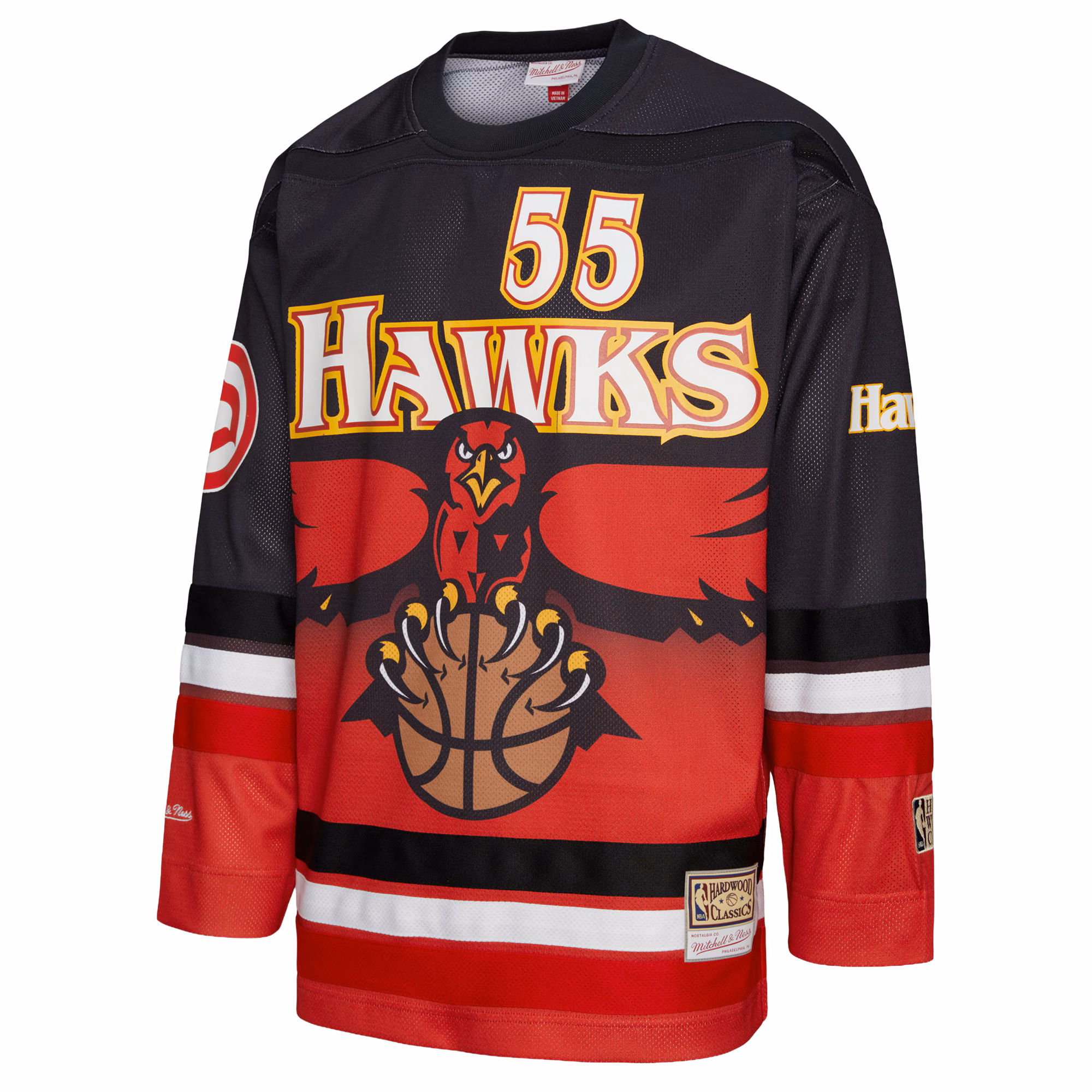Dikembe Mutombo Atlanta Hawks Mitchell & Ness Unisex Maxxed Out Fashion Hockey Jersey - Red