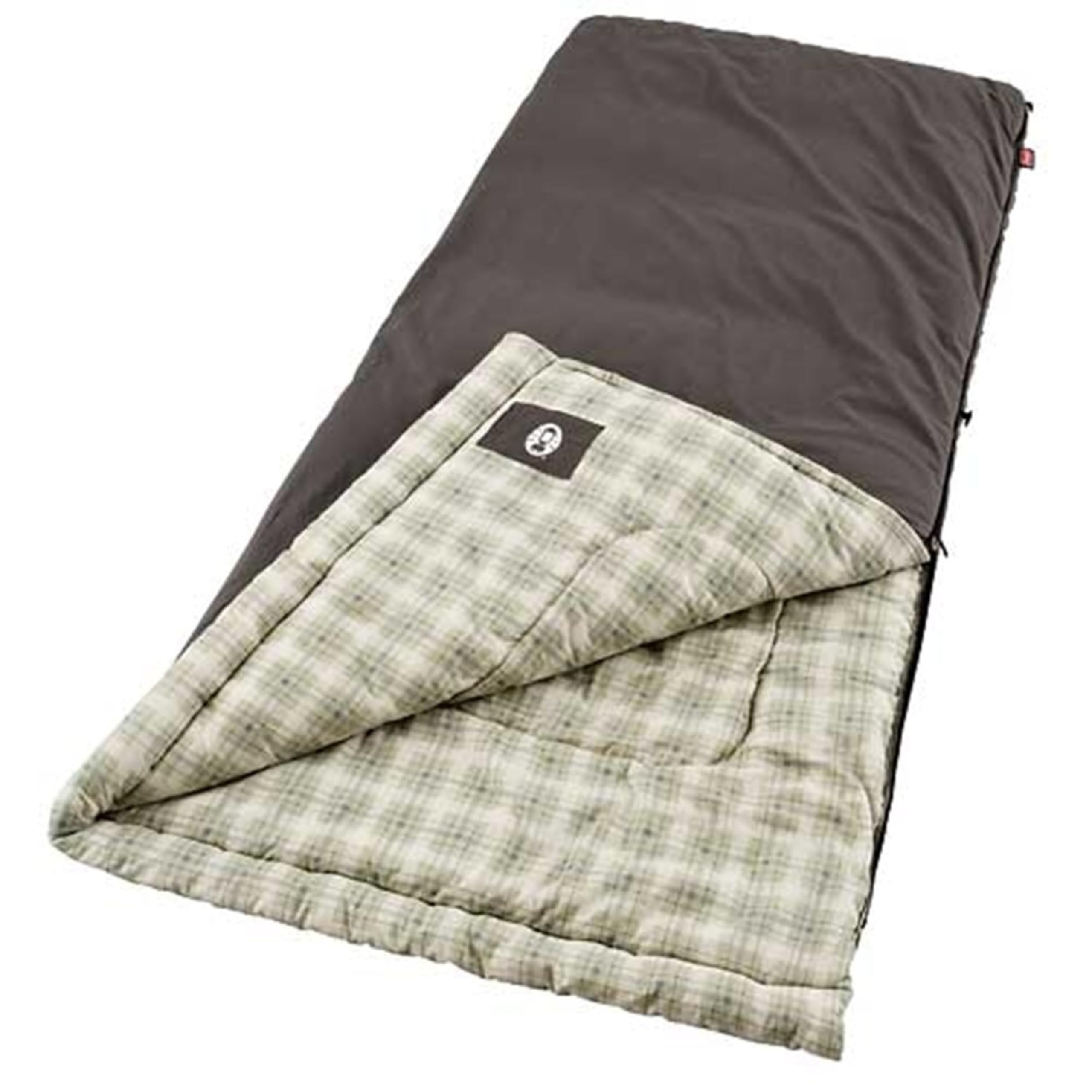 COLEMAN Heritage Big & Tall Flannel Sleeping Bag - 10Â°F