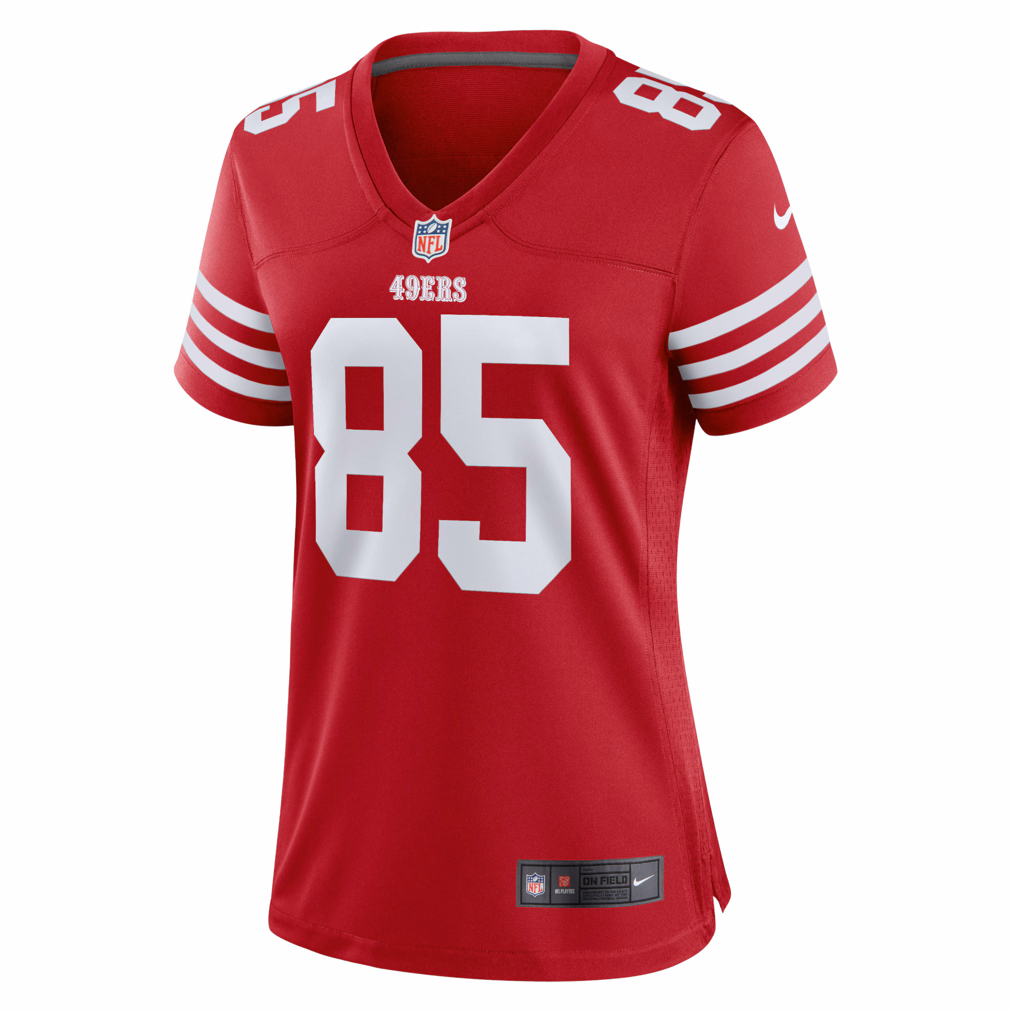 George Kittle San Francisco 49ers Nike Women's Team Game Player Jersey - Scarlet