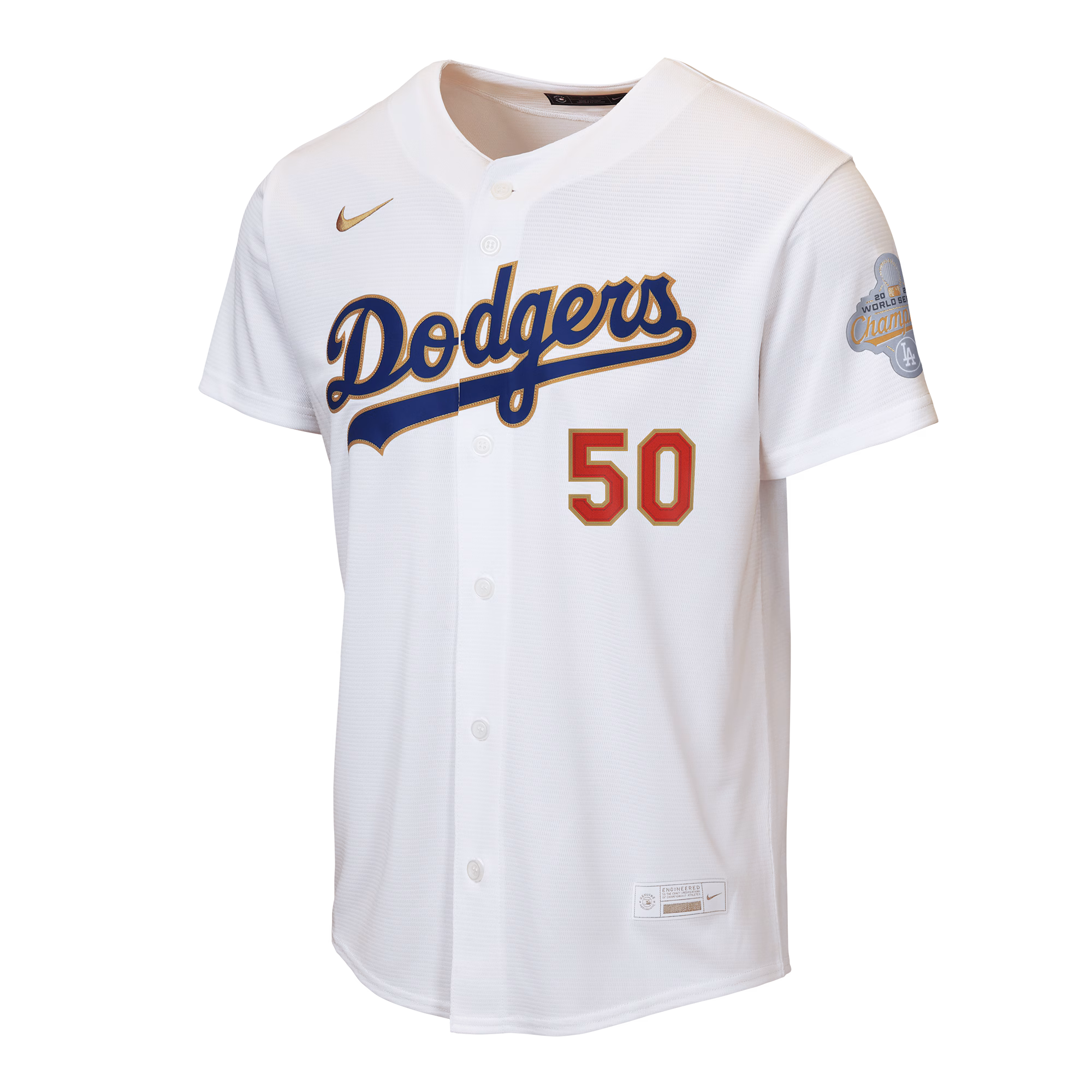 Mookie Betts Los Angeles Dodgers Nike Youth 2026 Gold Collection Home Replica Jersey - White
