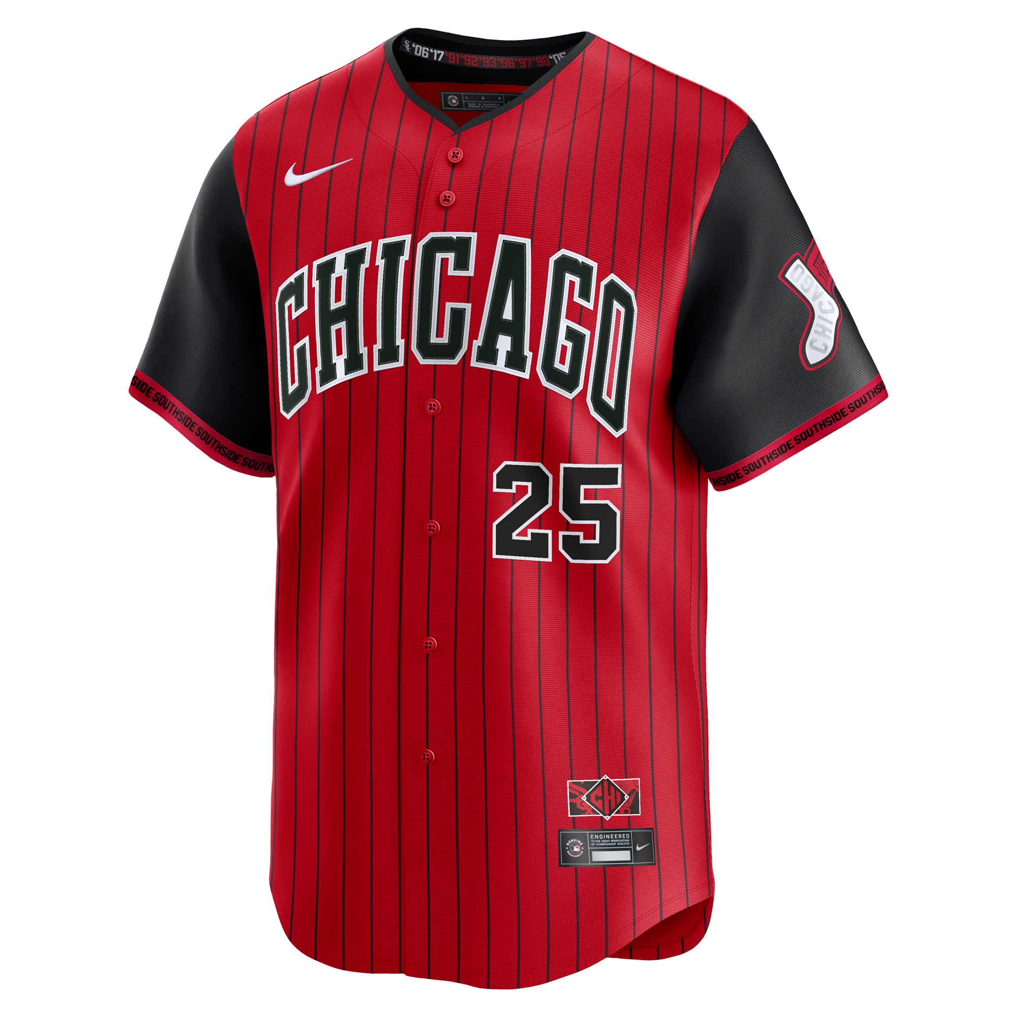 Andrew Vaughn Chicago White Sox Nike 2025 City Connect Limited Player Jersey - Red/Black