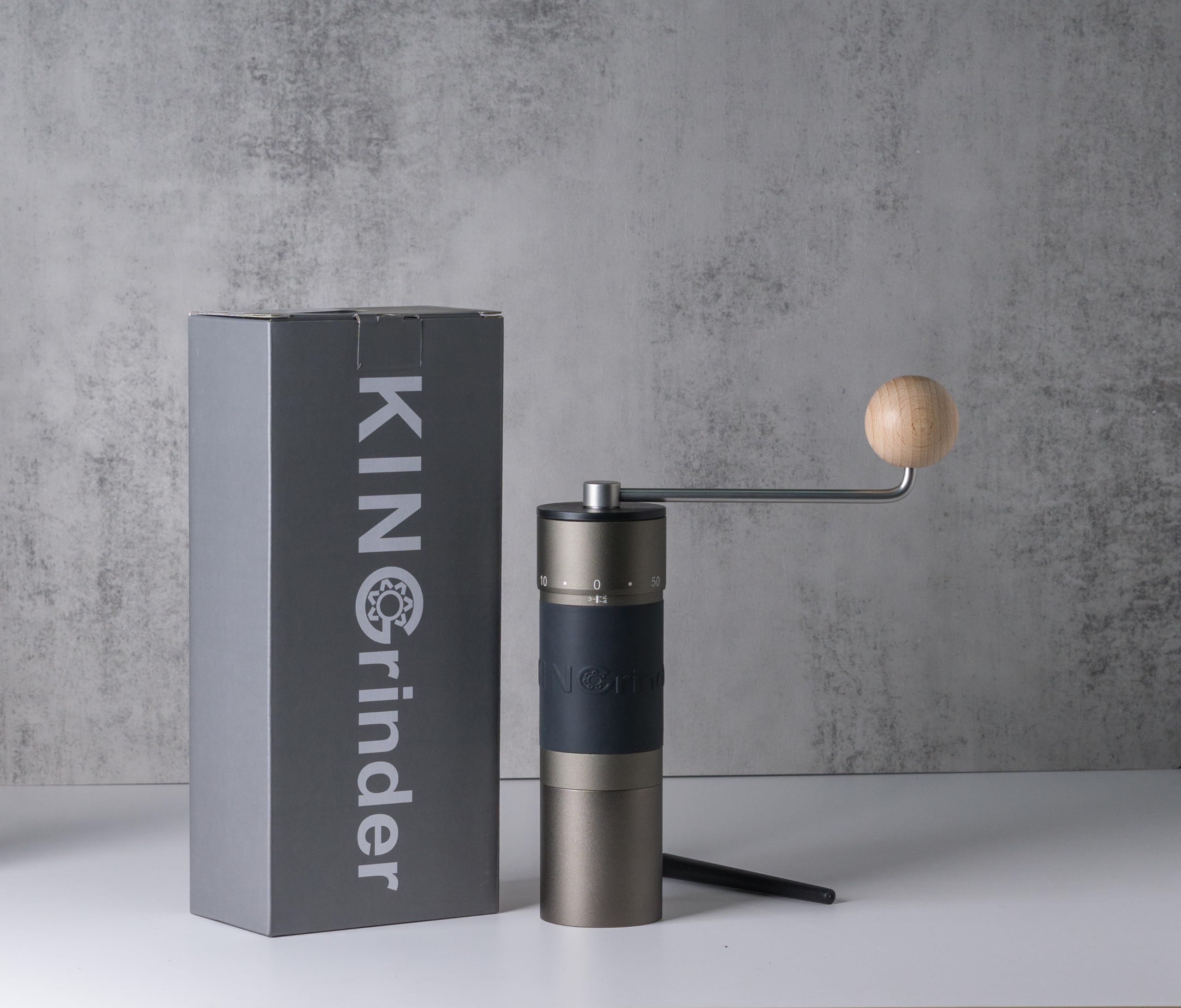 KINGRINDER K6 Manual Hand Coffee Grinder - Stainless Steel Burr Mill