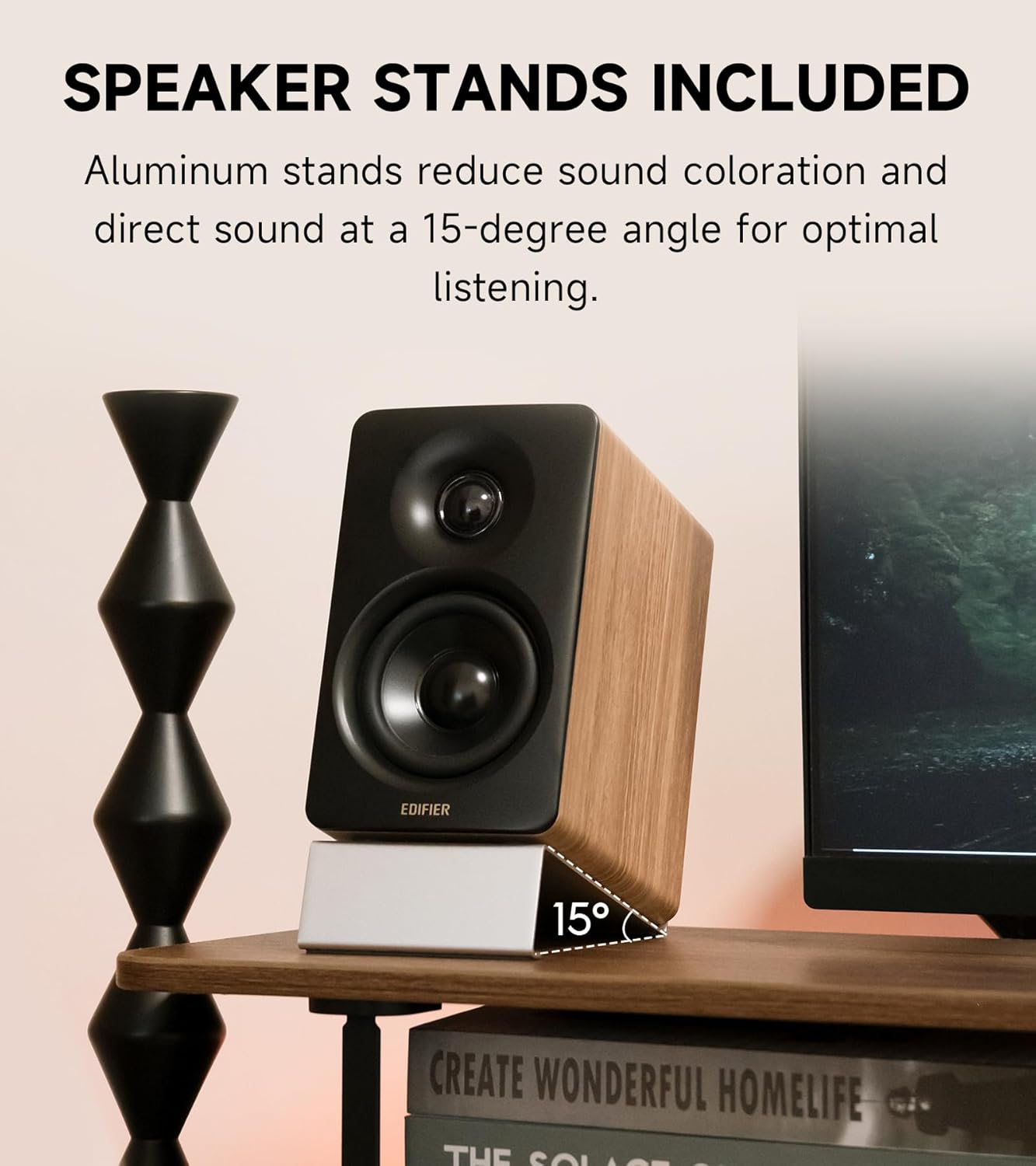 Edifier M60 Multimedia Speaker Bluetooth 5.3, 66W RMS, Hi-Res Audio & Hi-Res Wireless Audio, LDAC,3