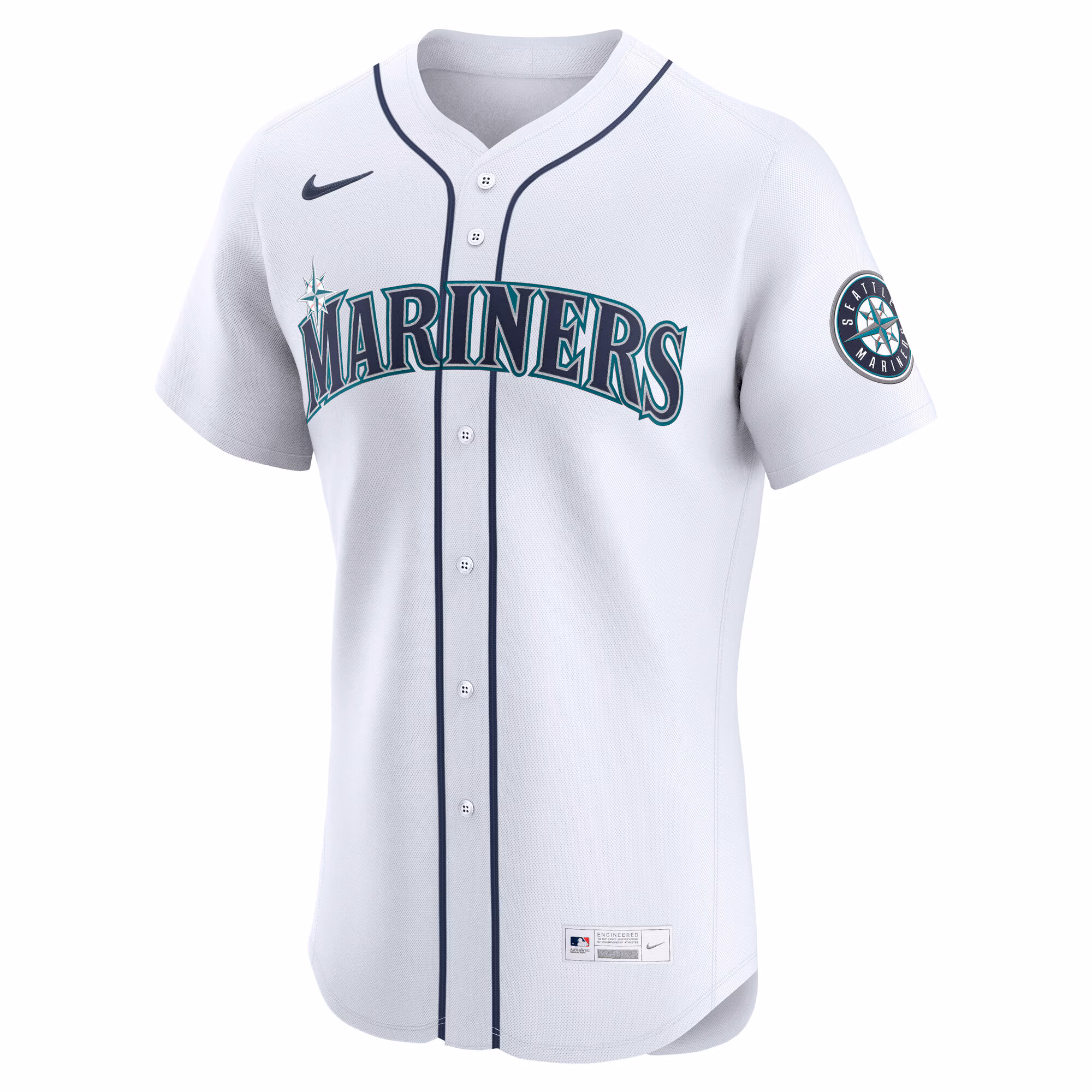 Seattle Mariners Nike Home Elite Jersey - White