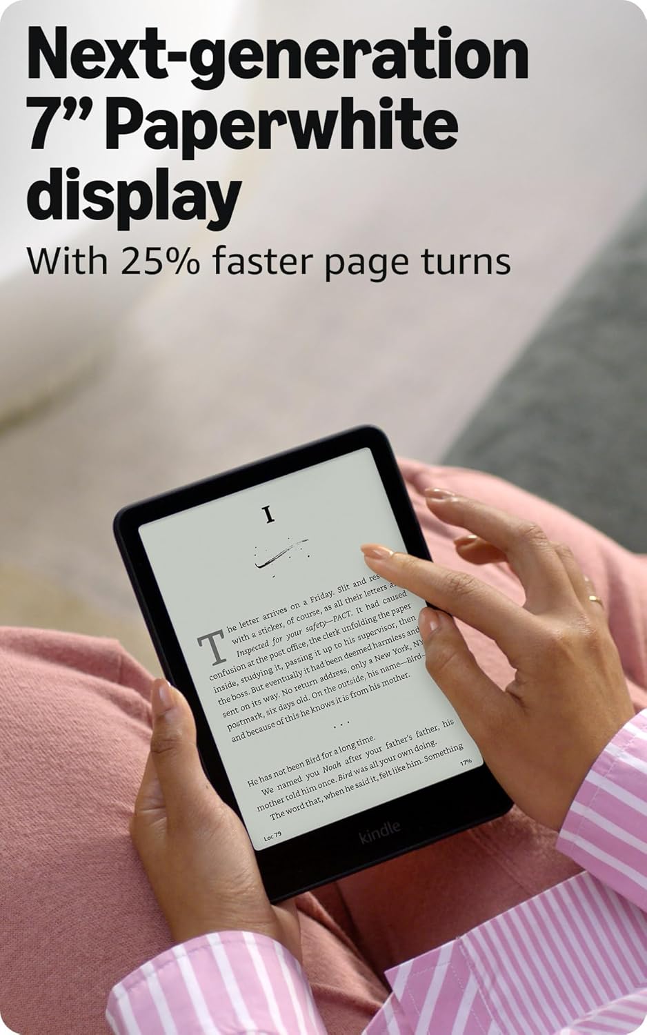 Amazon Kindle Paperwhite 16GB (newest model) – 20% faster, with new 7