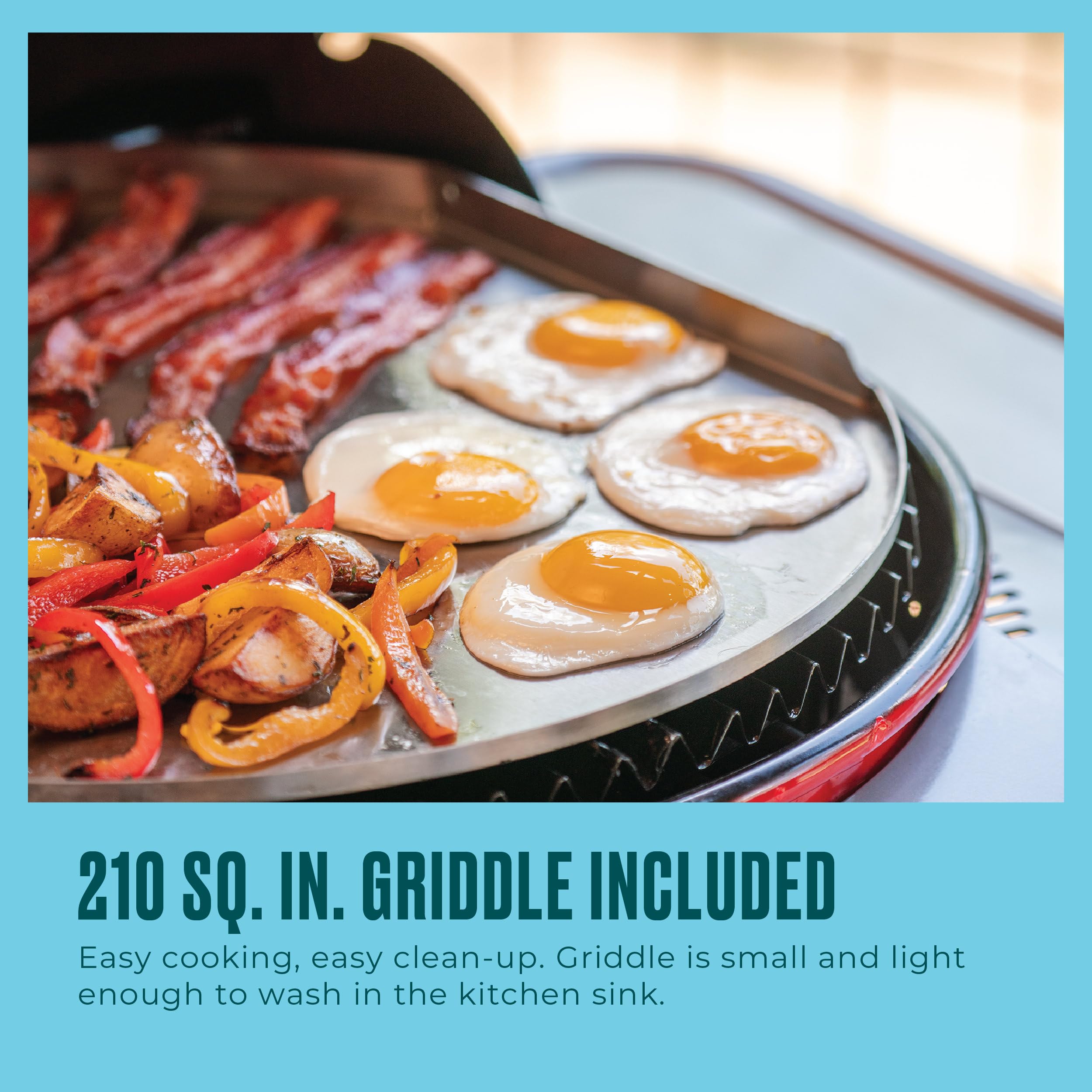 CHARBROIL 3-in-1 Dual Fuel Electric Grill & Griddle BBQ, Red