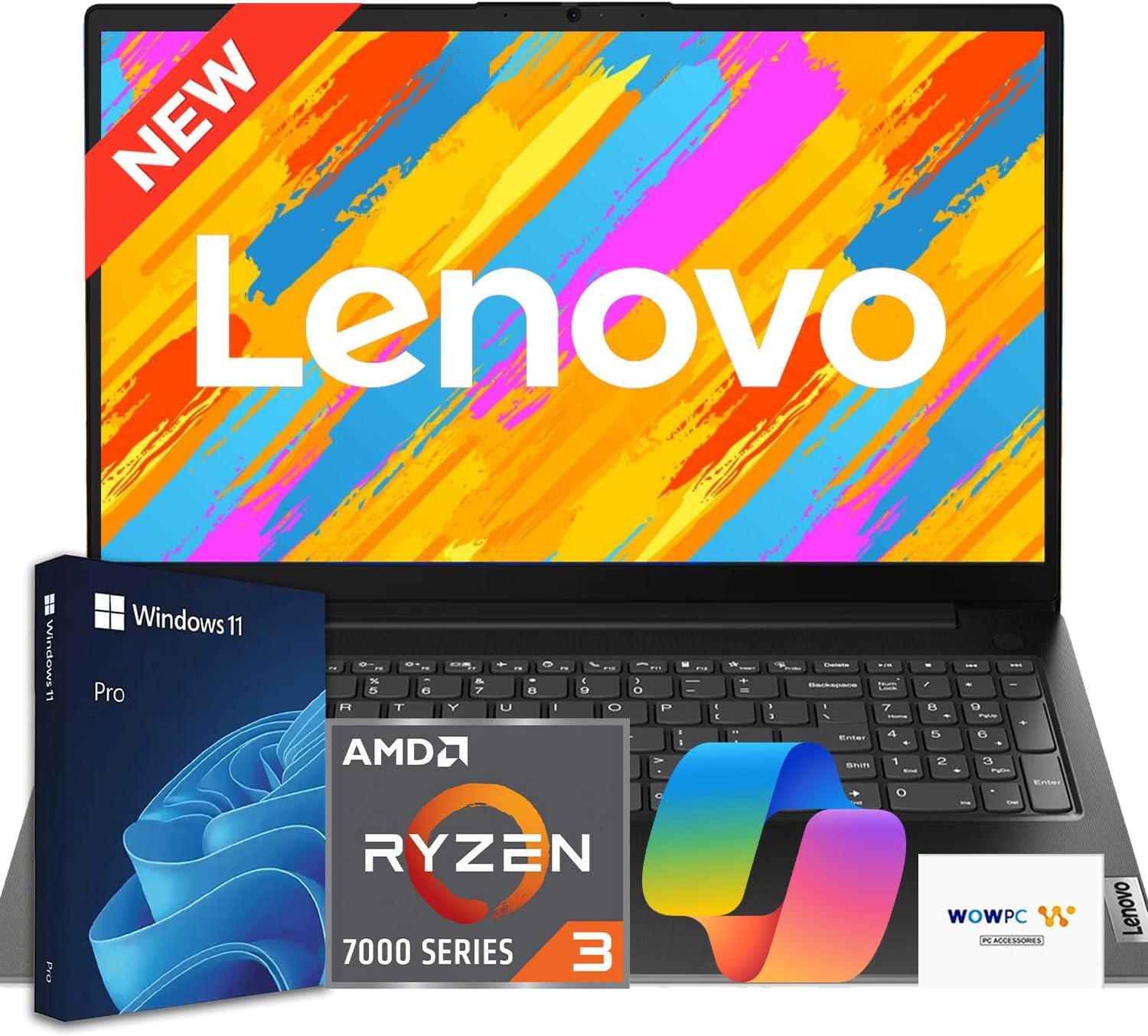 Lenovo V15 Business Laptop 2026 Edition, AMD Ryzen 3 7000-Series(Beat i7-1065G7), 15.6