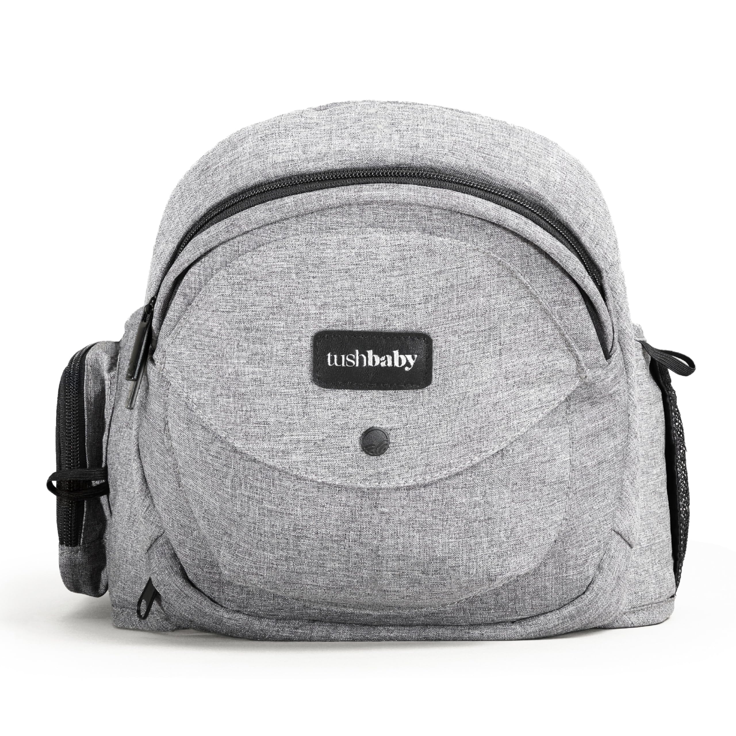 TUSHBABY Original Hip Seat Baby Carrier for Toddlers, Grey