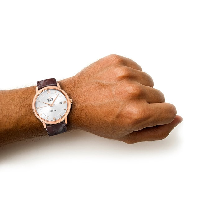 De Ville Prestige Mens 40mm Automatic Co-Axial 18ct Rose Gold Mens Watch