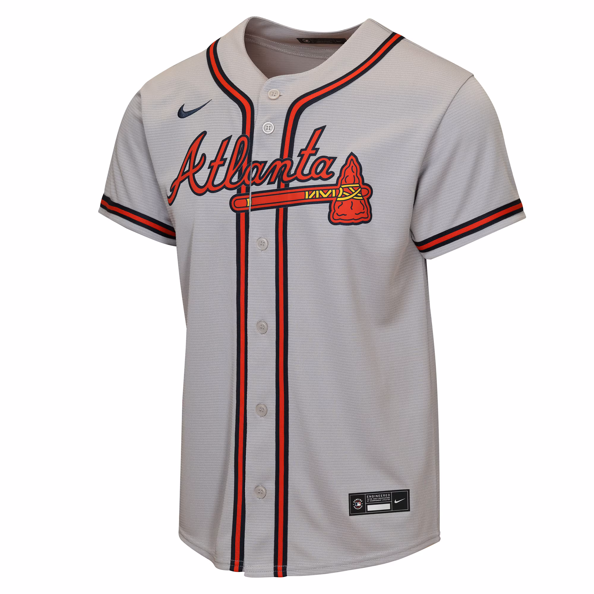 Ronald Acuña Jr. Atlanta Braves Nike Youth Road Replica Jersey - Gray
