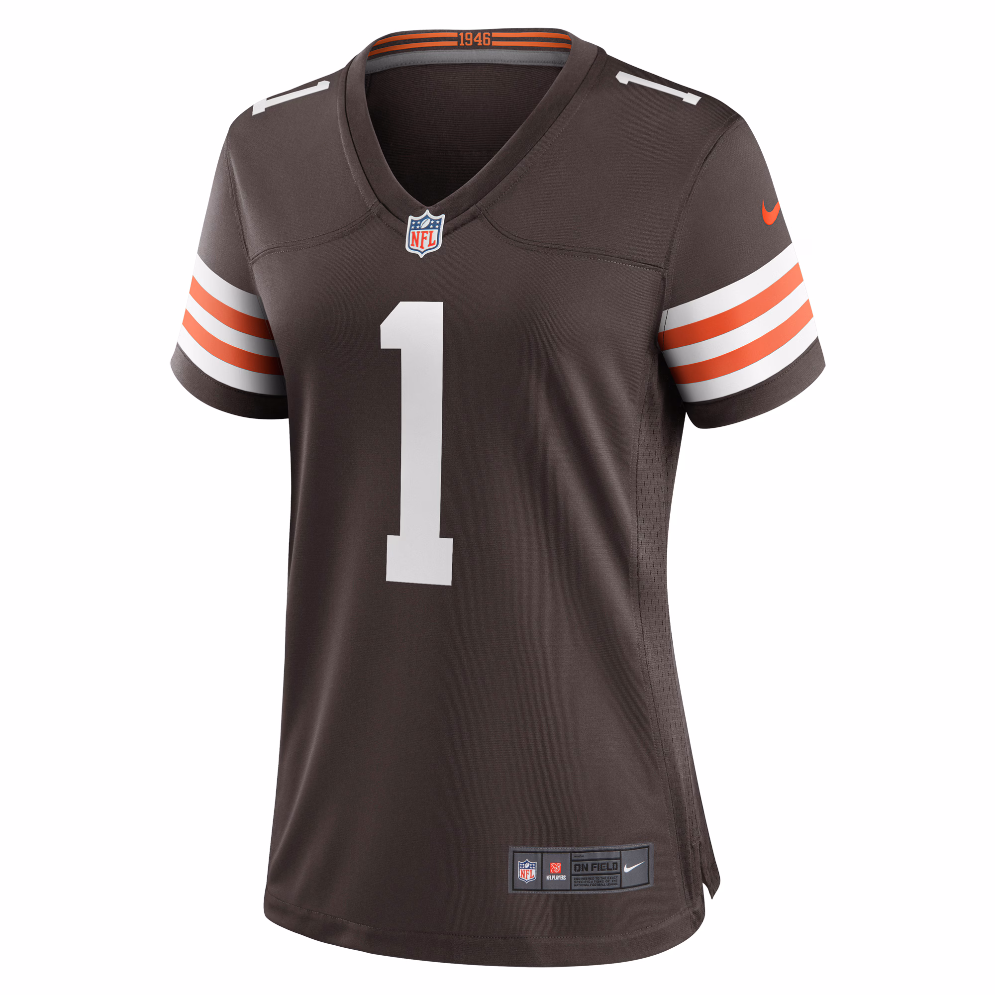 Number 1 Mom Cleveland Browns Nike Women's Game Jersey - Brown