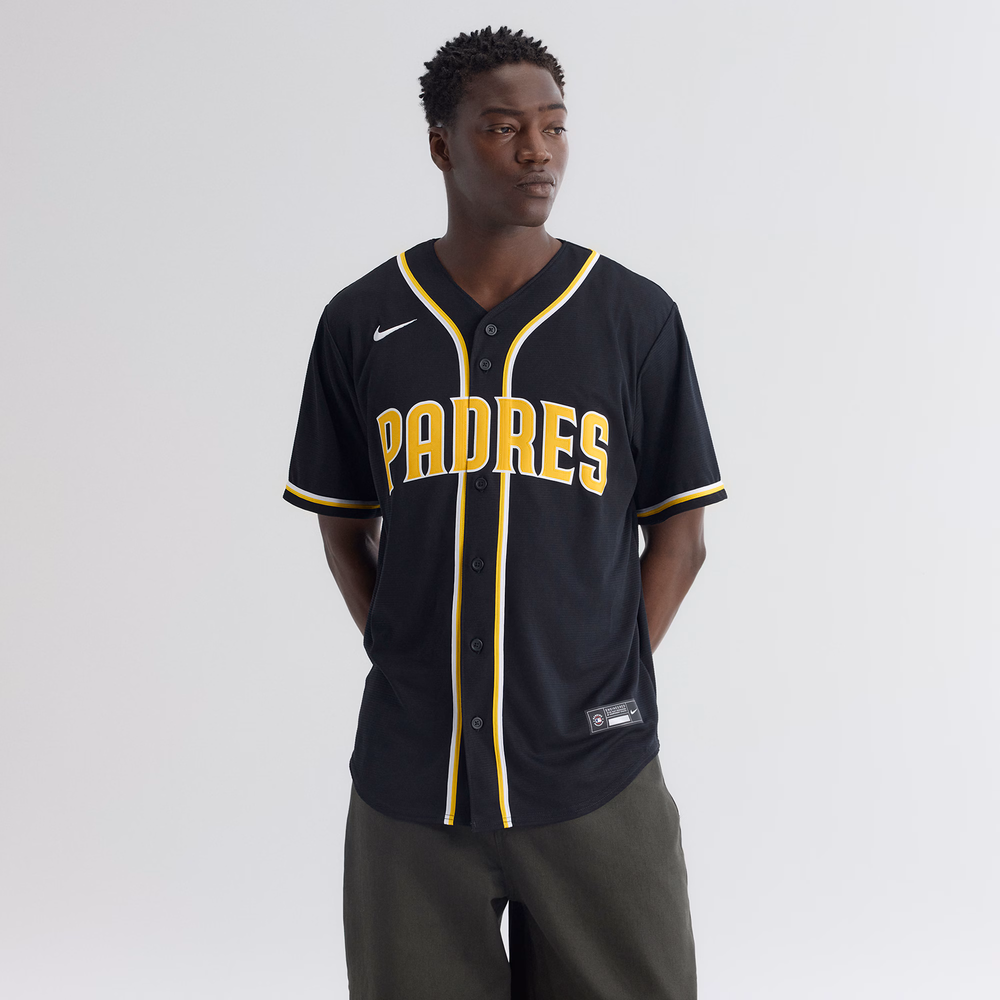 Fernando Tatis Jr. San Diego Padres Nike Fashion Replica Black Out Jersey