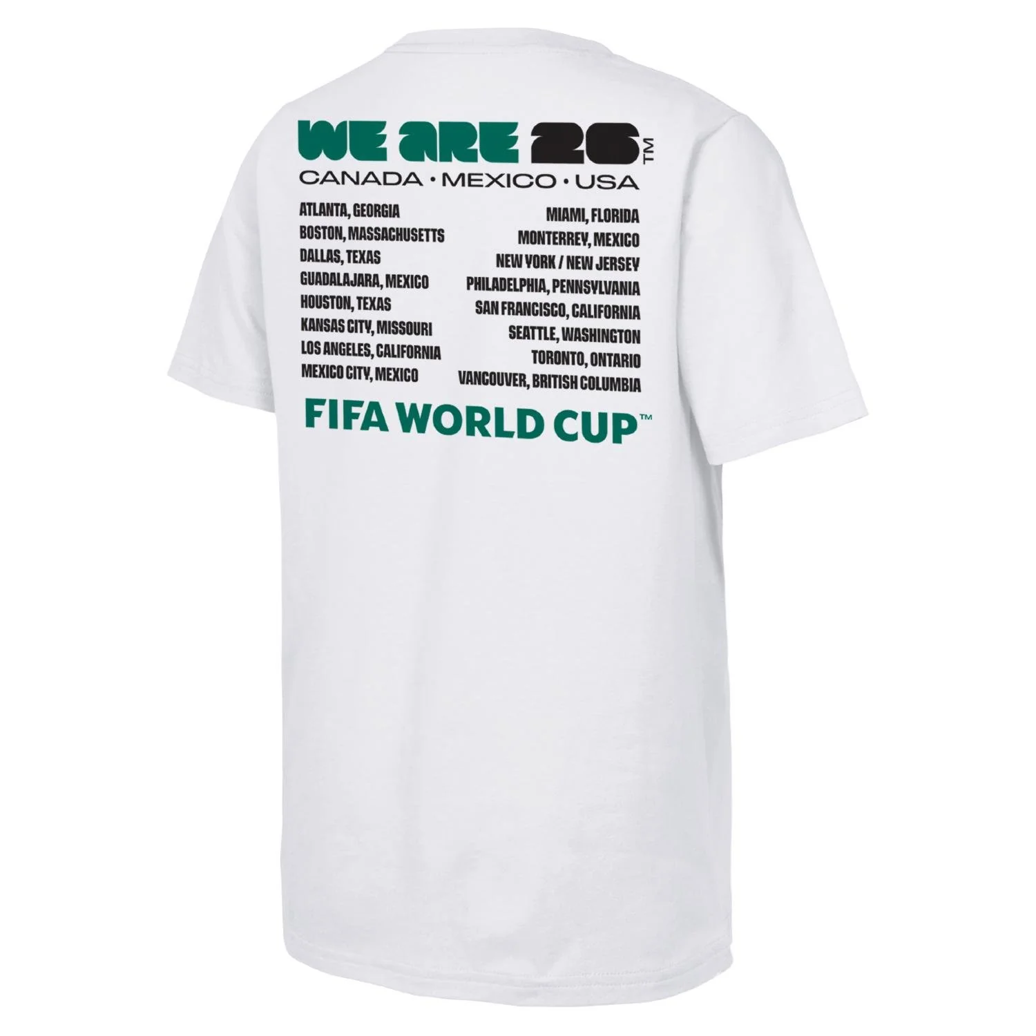 FIFA World Cup 2026™ 'We Are' Emblem and Cities T-Shirt - Unisex