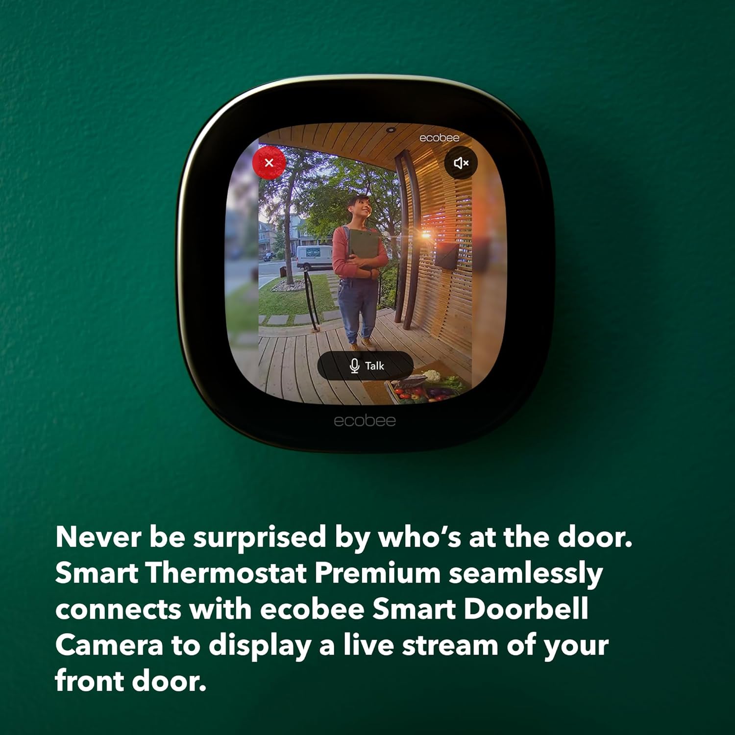 ecobee Smart Video Doorbell Camera (Wired) - with Industry Leading HD Camera, Smart Security, Night Vision, Person and Package Sensors, 2-Way Talk, and Video & Snapshot Recording