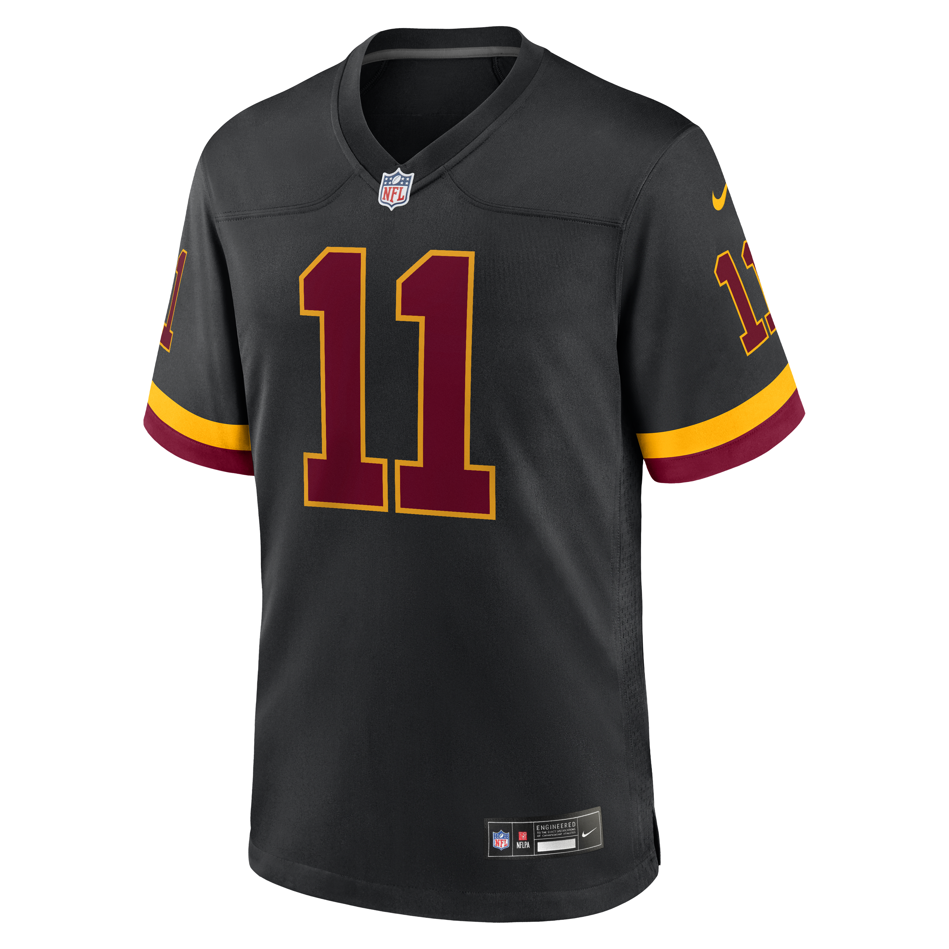 Luke McCaffrey Washington Commanders Nike Hail Raiser Alternate Game Jersey - Black