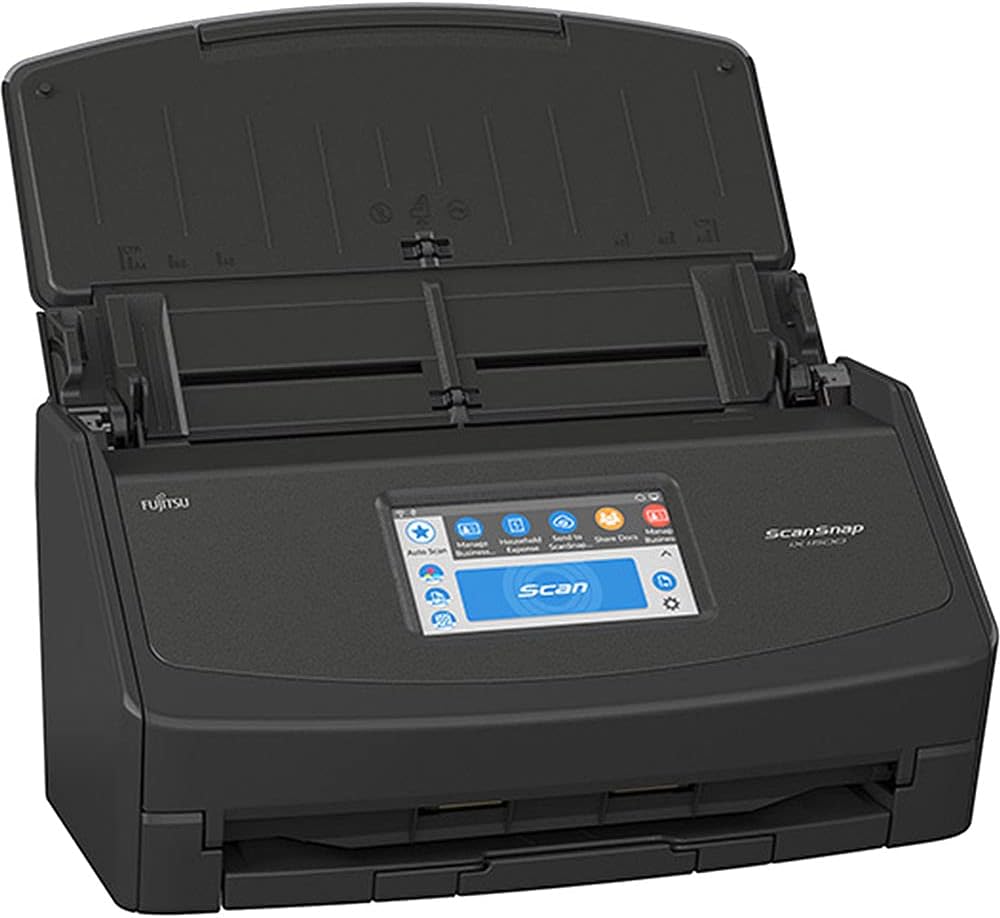 Fujitsu ScanSnap iX1500 Color Duplex Document Scanner with Touch Screen for Mac or PC, Black
