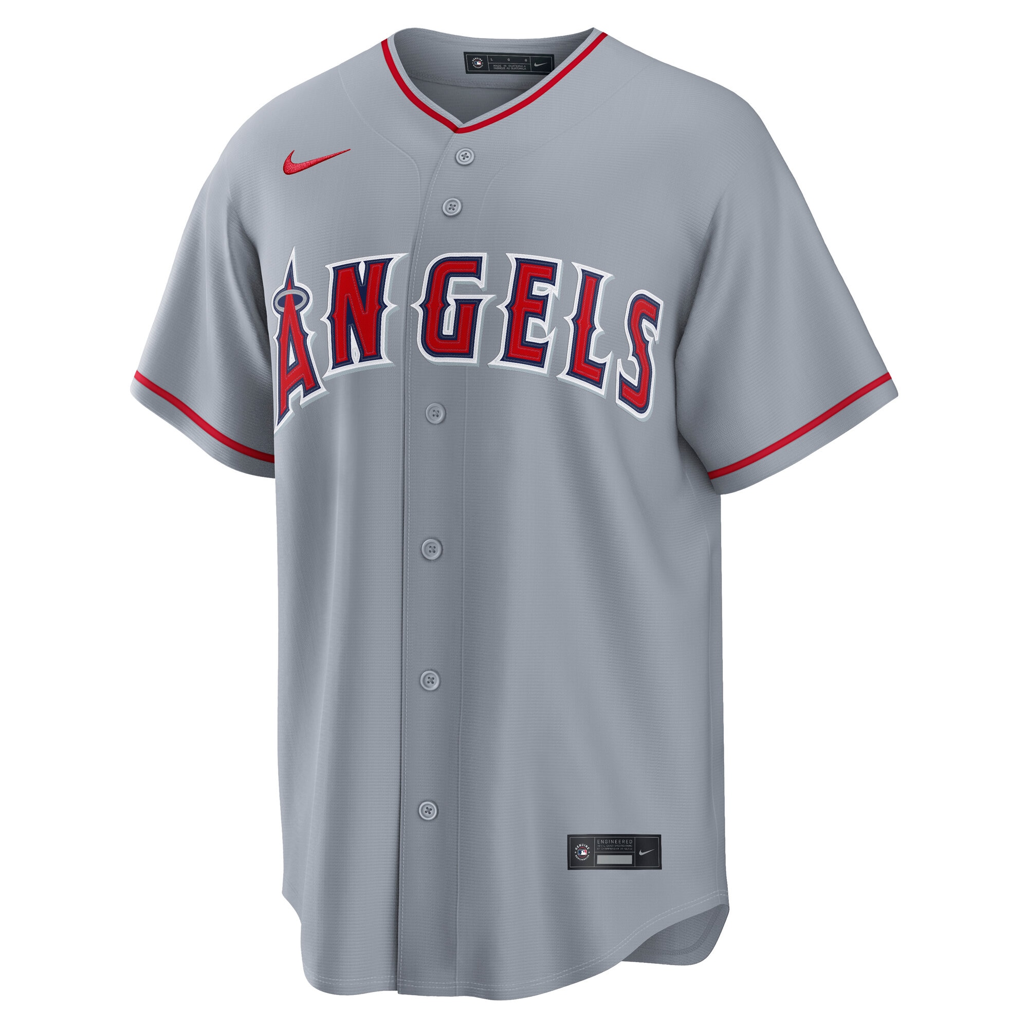 Mike Trout Los Angeles Angels Nike Road Replica Jersey - Gray