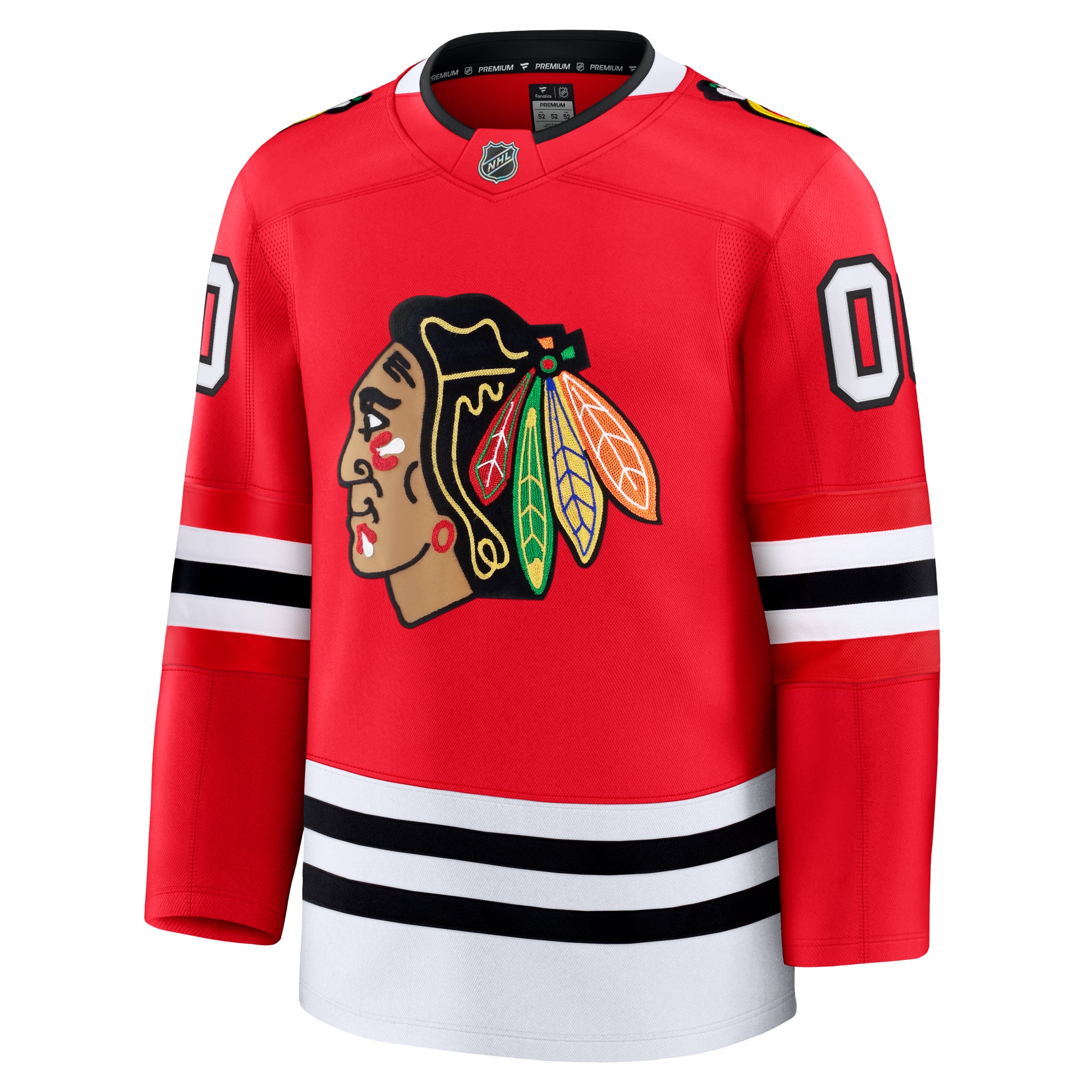 Chicago Blackhawks Fanatics Home Premium Custom Jersey - Red