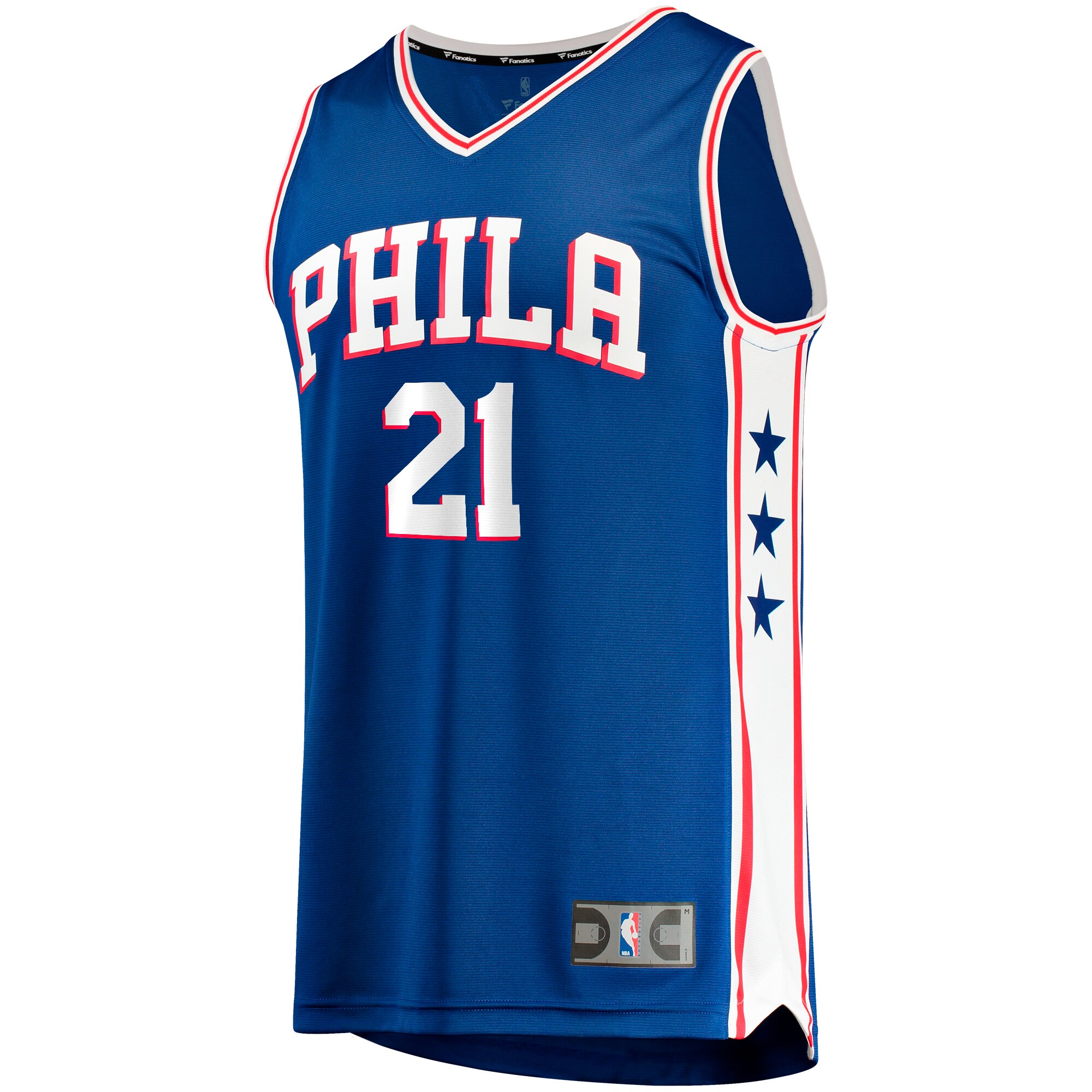 Joel Embiid Philadelphia 76ers Fanatics Big & Tall Fast Break Player Jersey - Royal - Icon Edition