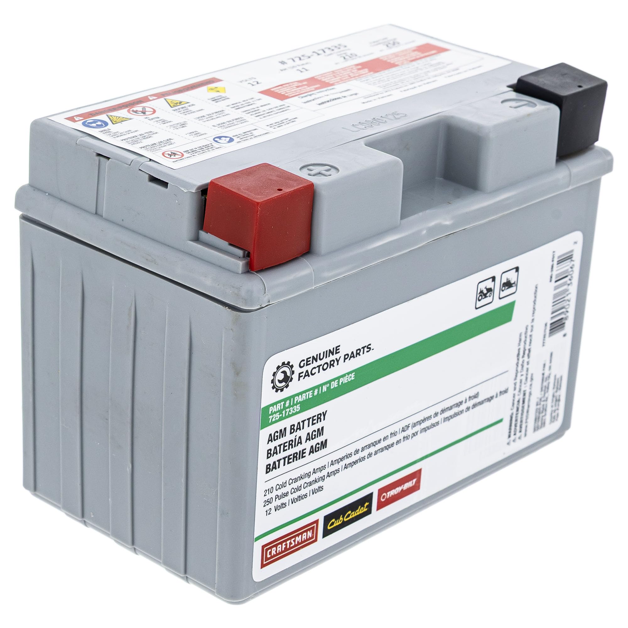 CUB CADET 490-280-F017 Battery 210CCA for Ultima Models