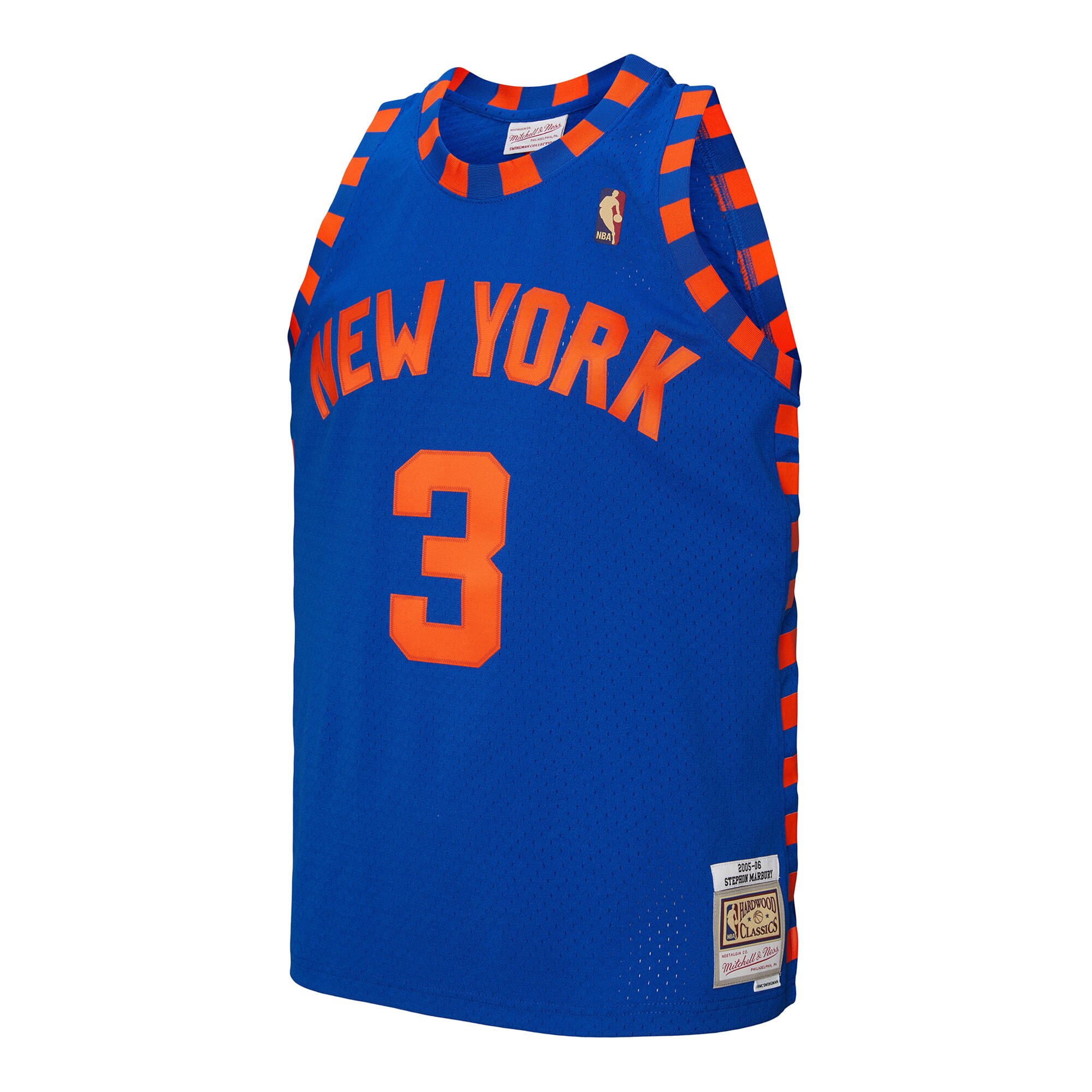 Stephon Marbury New York Knicks Mitchell & Ness 2005/06 Hardwood Classics Swingman Jersey - Blue