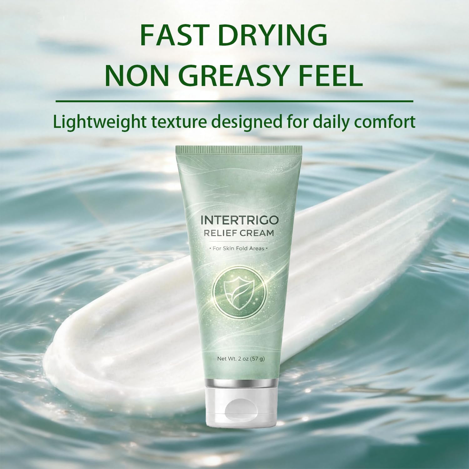 THUIOP Healora Intertrigo Cream, Skin Fold Car, for Moisture & Friction Protection, Helps Soothe Irritated Skin,Fast-Drying Non-Greasy Formula, Reduce Moisture & Friction (3PCS)