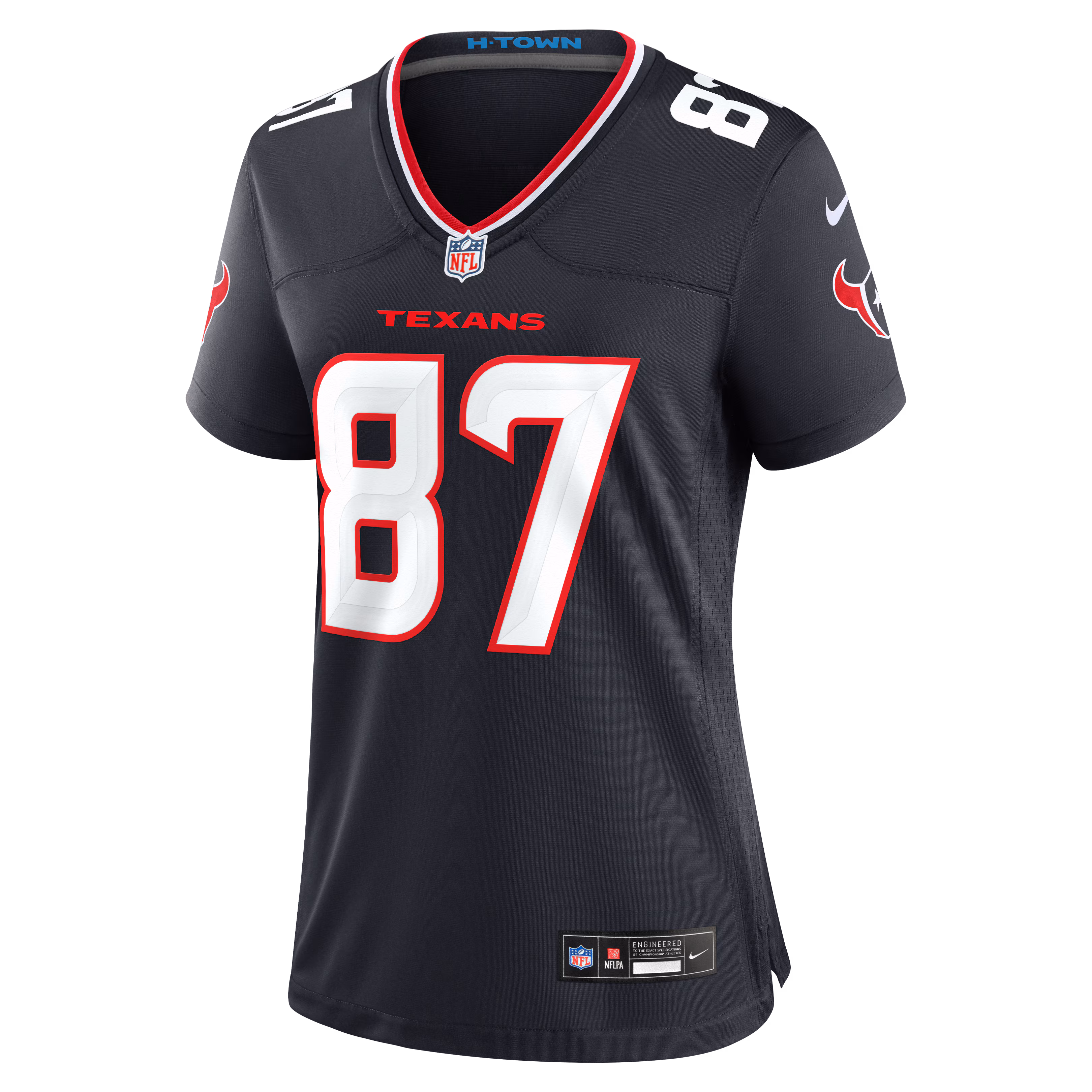 Foster Moreau Houston Texans Nike Women's Team Game Jersey -  Navy