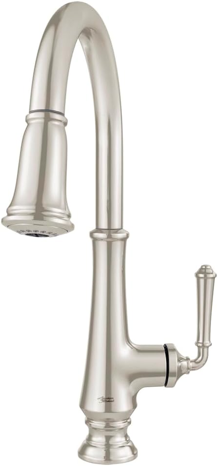 American Standard 4279300.013 Delancey Pull-Down Kitchen Faucet with Sprayer, Polished Nickel
