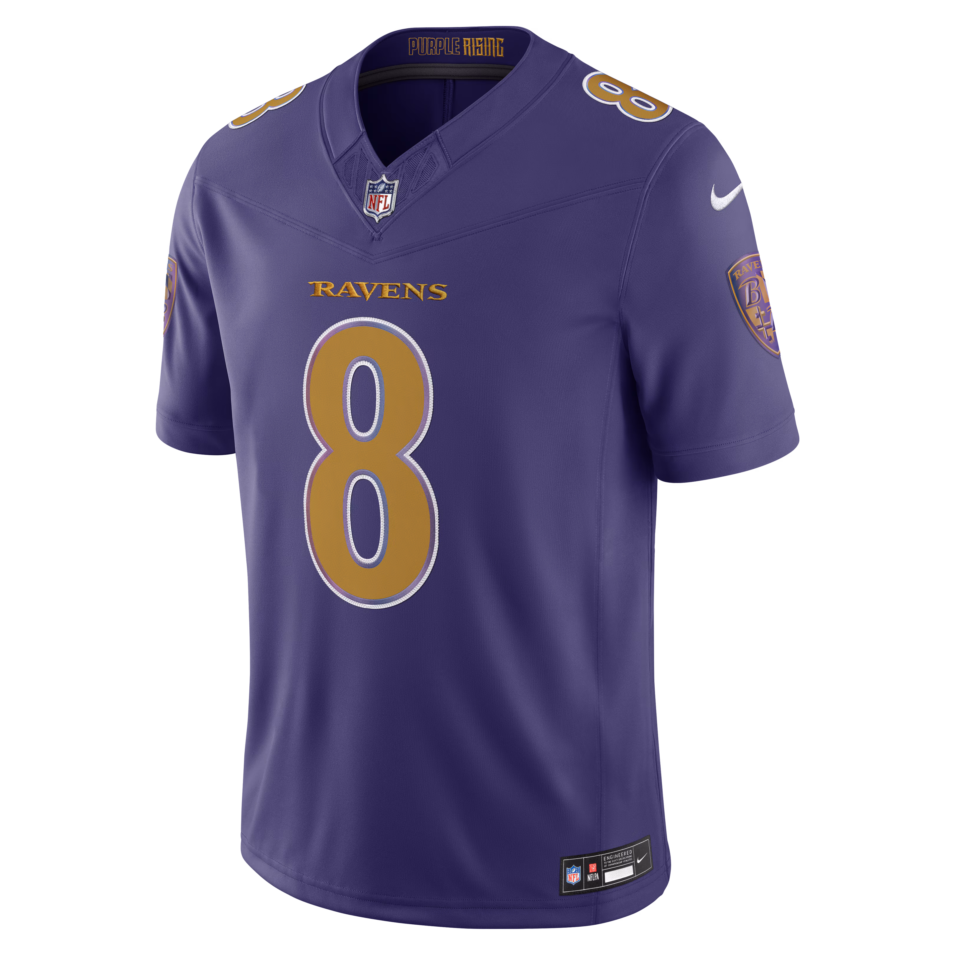 Lamar Jackson Baltimore Ravens Nike Alternate Vapor F.U.S.E. Stitched Limited Jersey - Purple