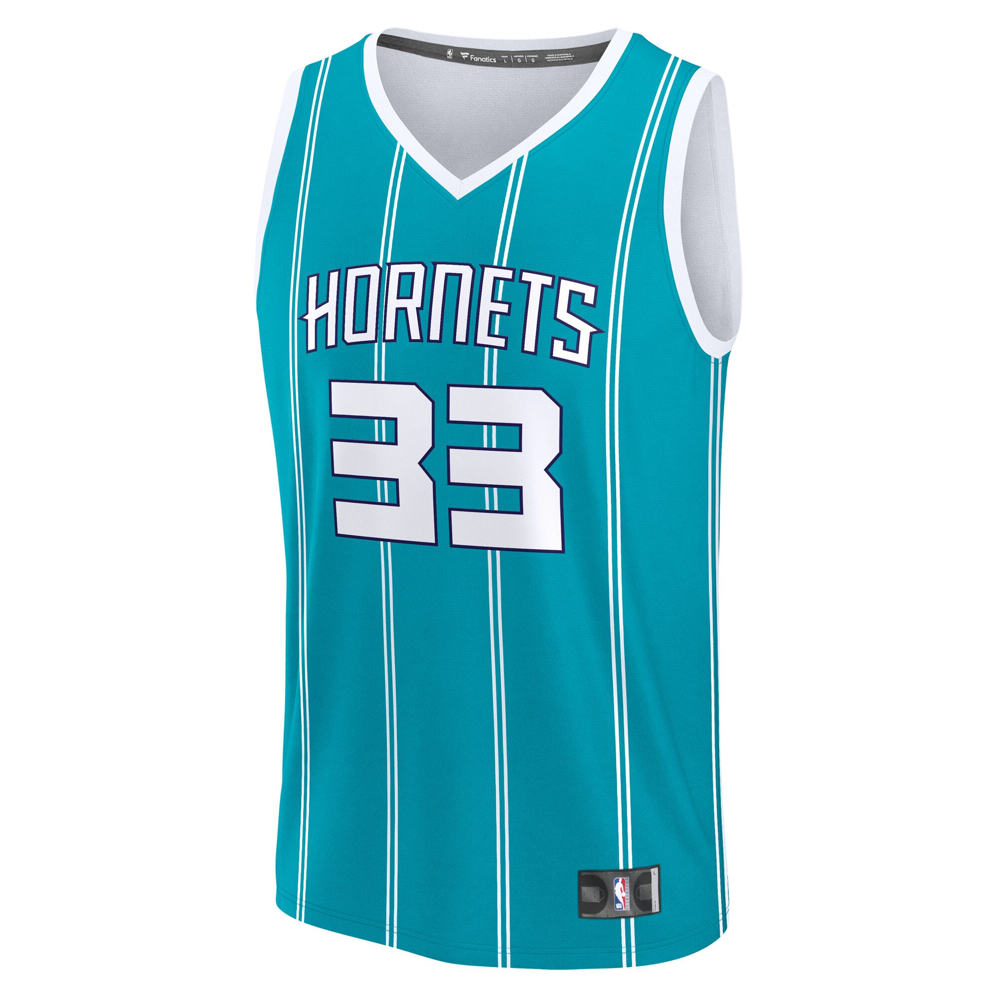 Liam McNeeley Charlotte Hornets Fanatics Fast Break Replica Jersey - Teal - Icon Edition