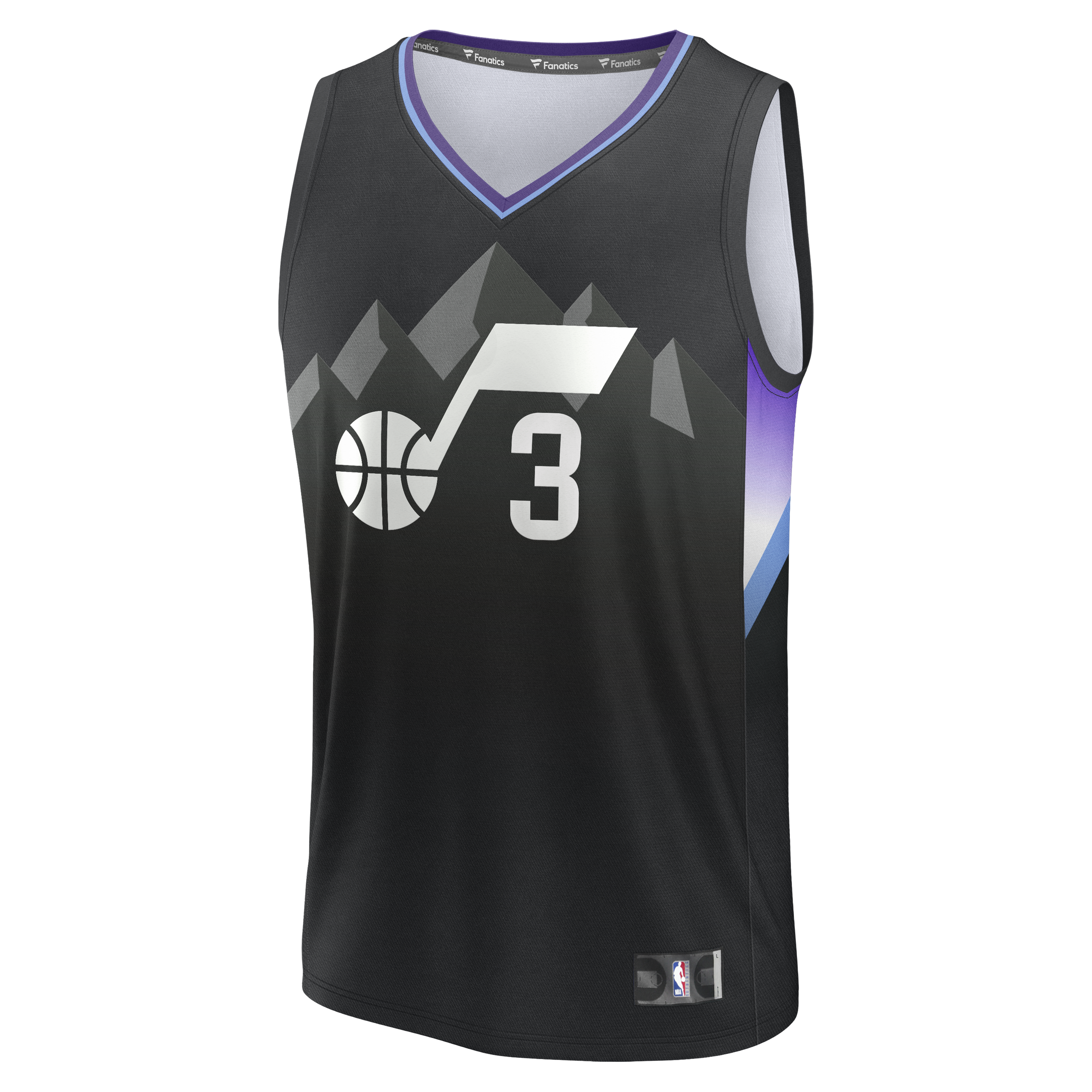 Keyonte George Utah Jazz Fanatics Fast Break Replica Jersey - Statement Edition - Black