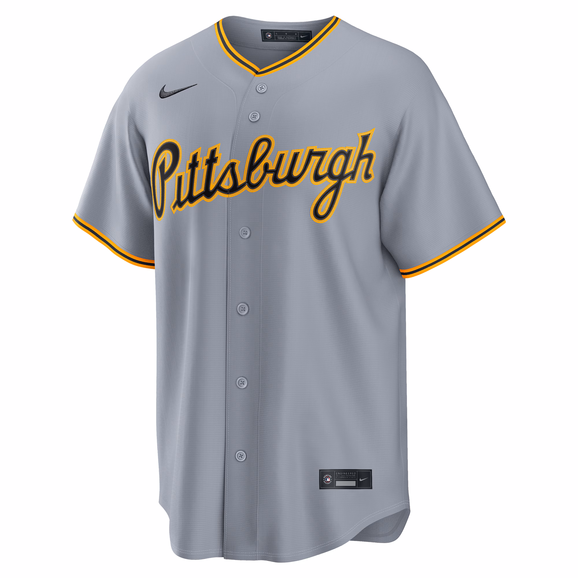 Paul Skenes Pittsburgh Pirates Nike Road Replica Jersey - Gray