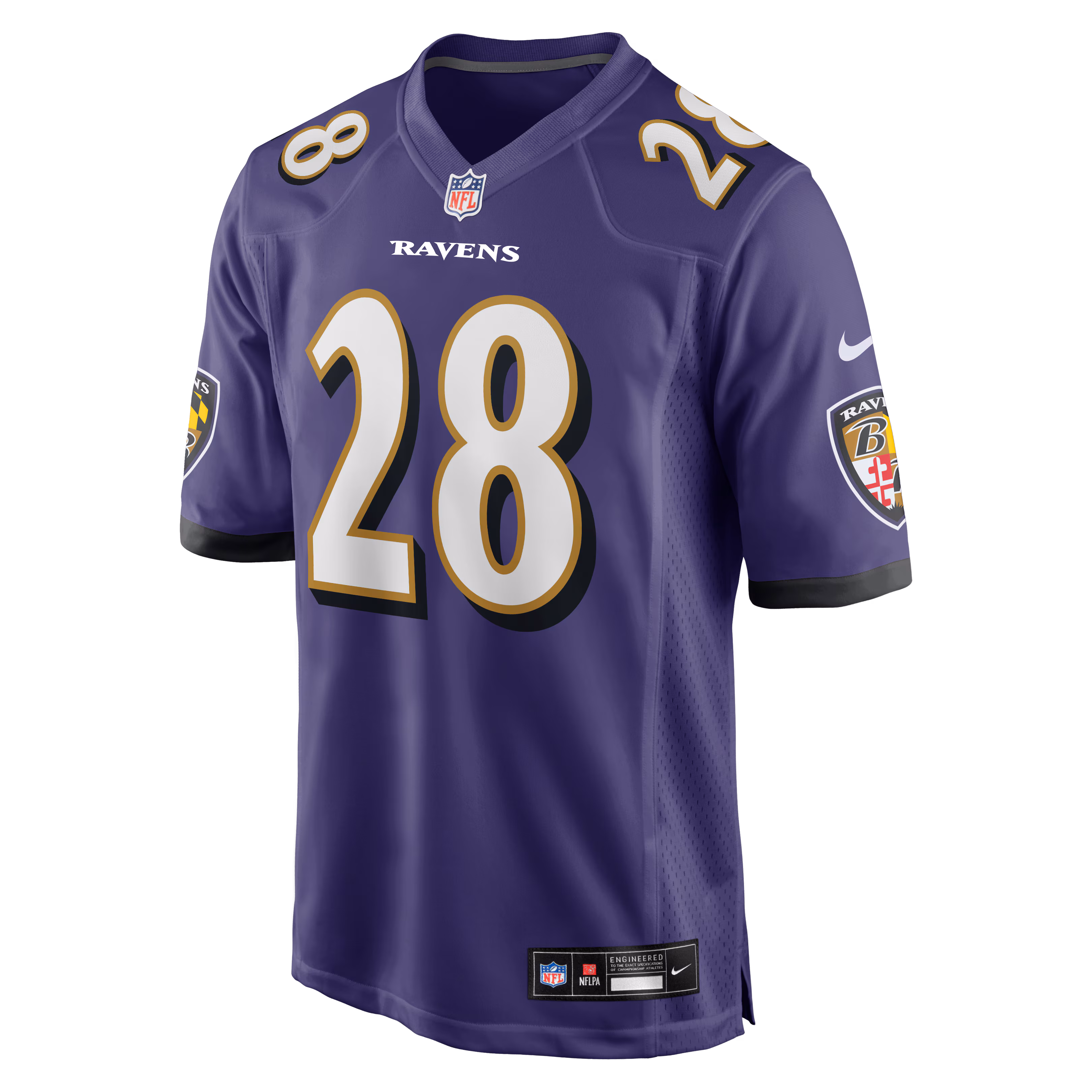 Taven Bryan Baltimore Ravens Nike Team Game Jersey -  Purple
