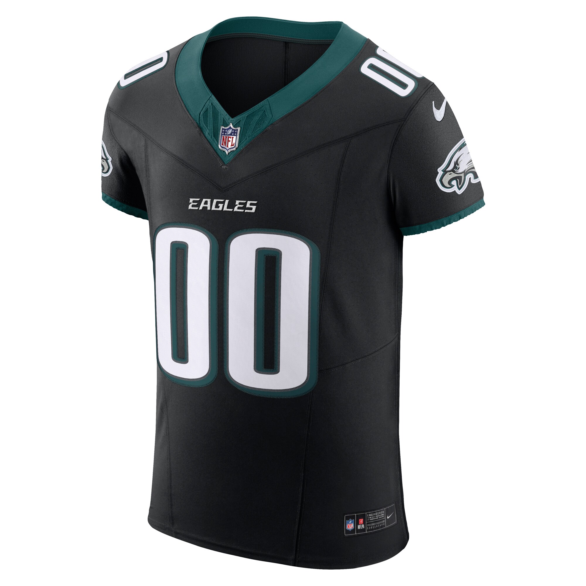 Philadelphia Eagles Nike Alternate Vapor F.U.S.E. Elite Custom Jersey -  Black