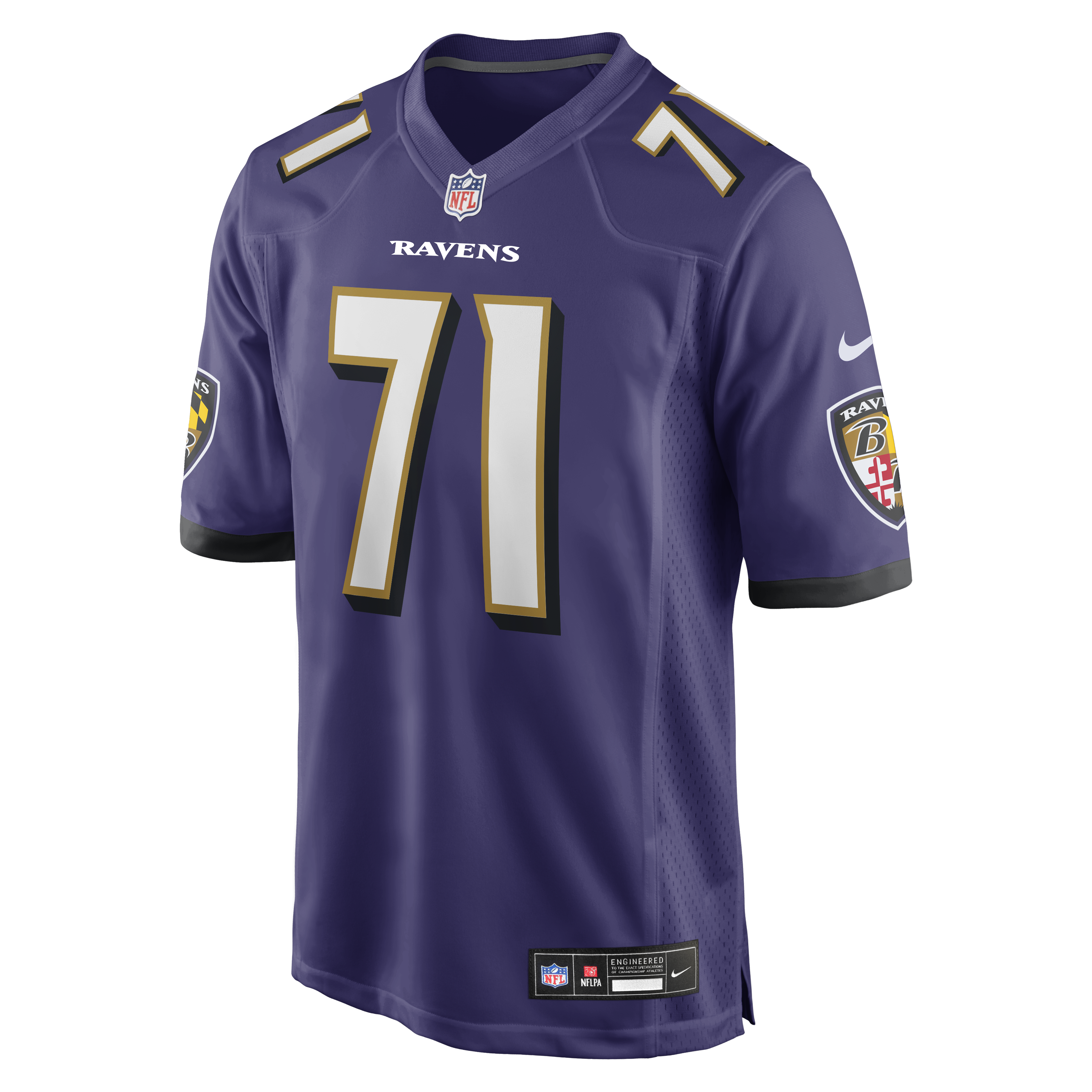 Carson Vinson Baltimore Ravens Nike Team Game Jersey -  Purple