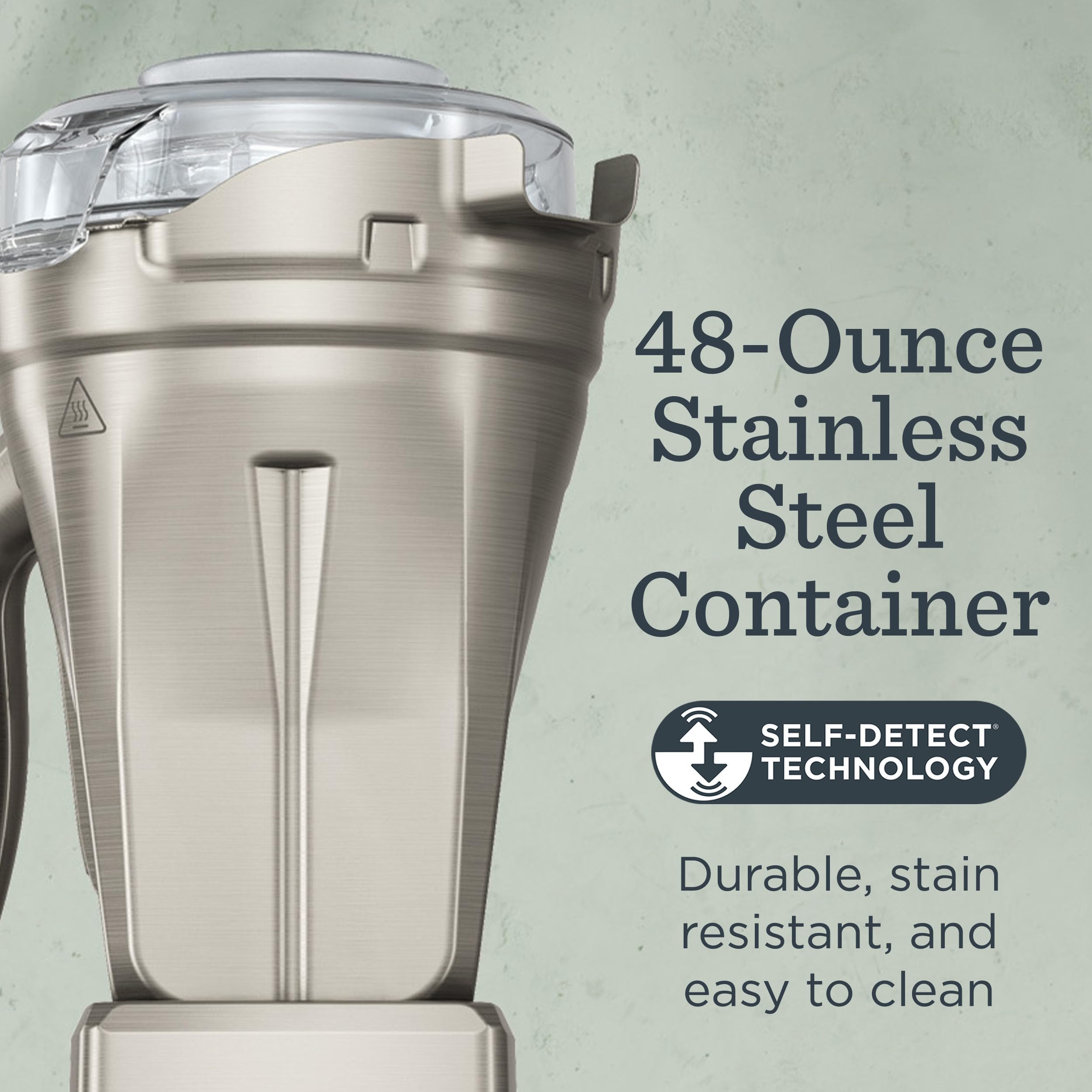 VITAMIX 48-Ounce Stainless Steel Blender Container - Dishwasher Safe