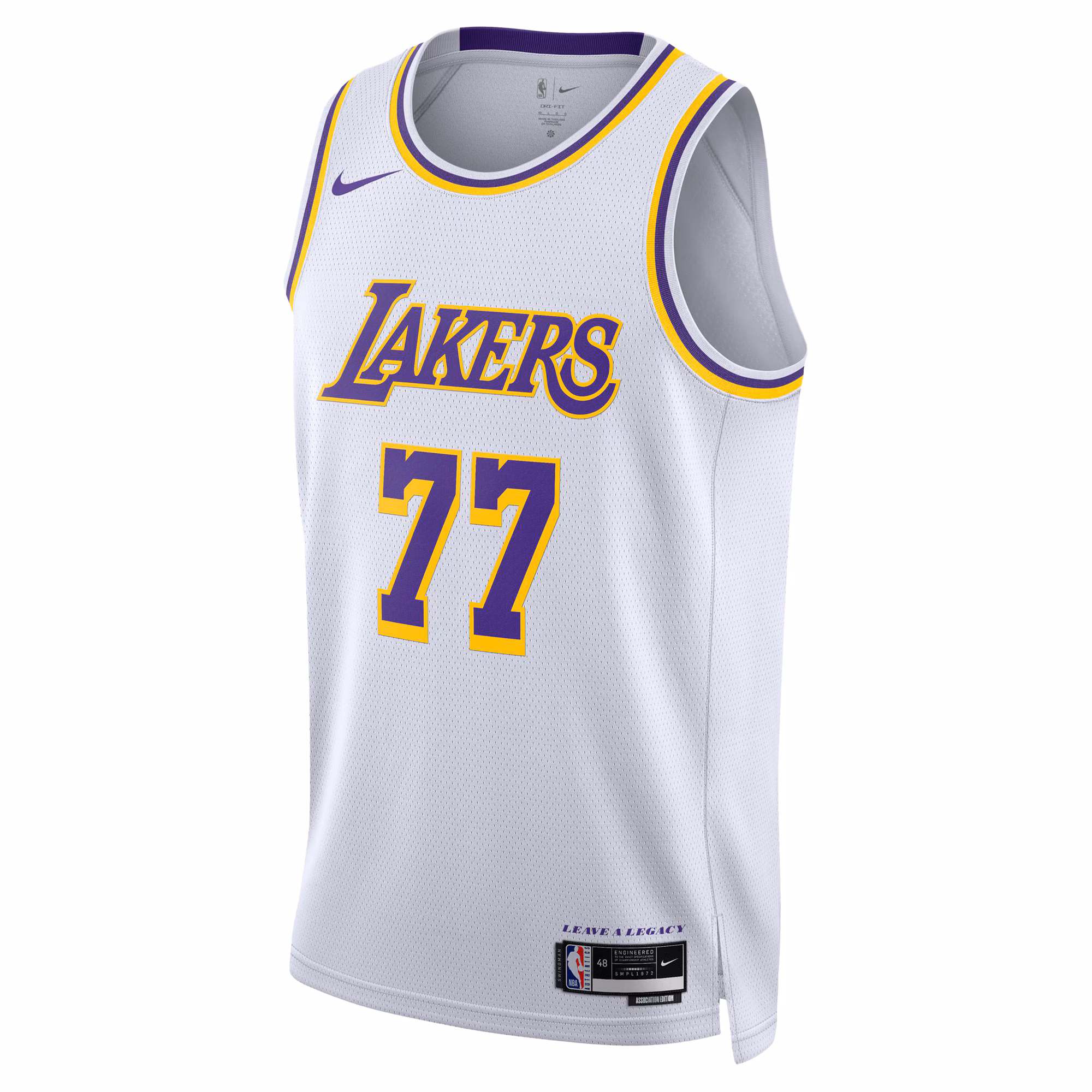 Luka Dončić Los Angeles Lakers Nike Unisex Swingman Jersey - Association Edition - White