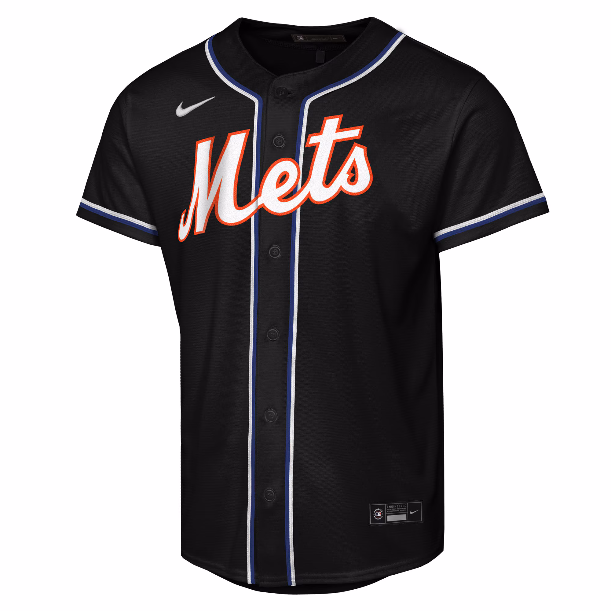 Francisco Lindor New York Mets Nike Youth Fashion Replica Player Jersey - Black