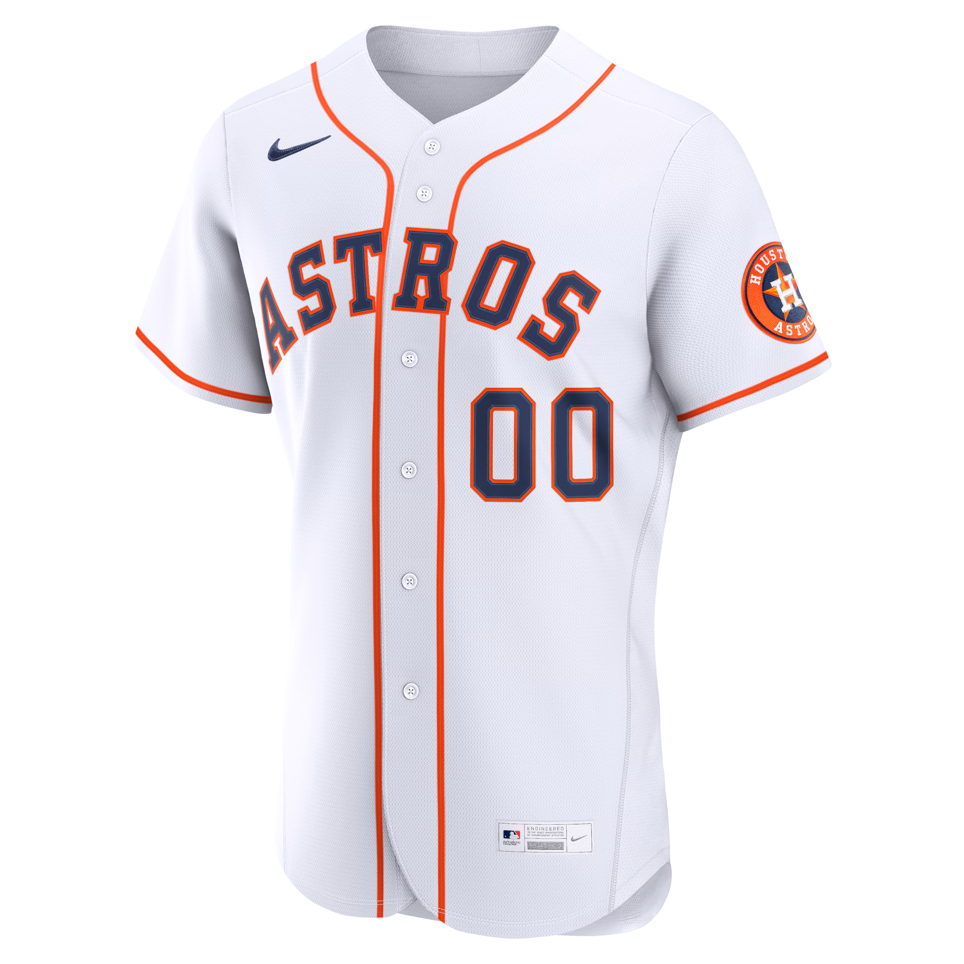 Houston Astros Nike Home Authentic Custom Jersey - White