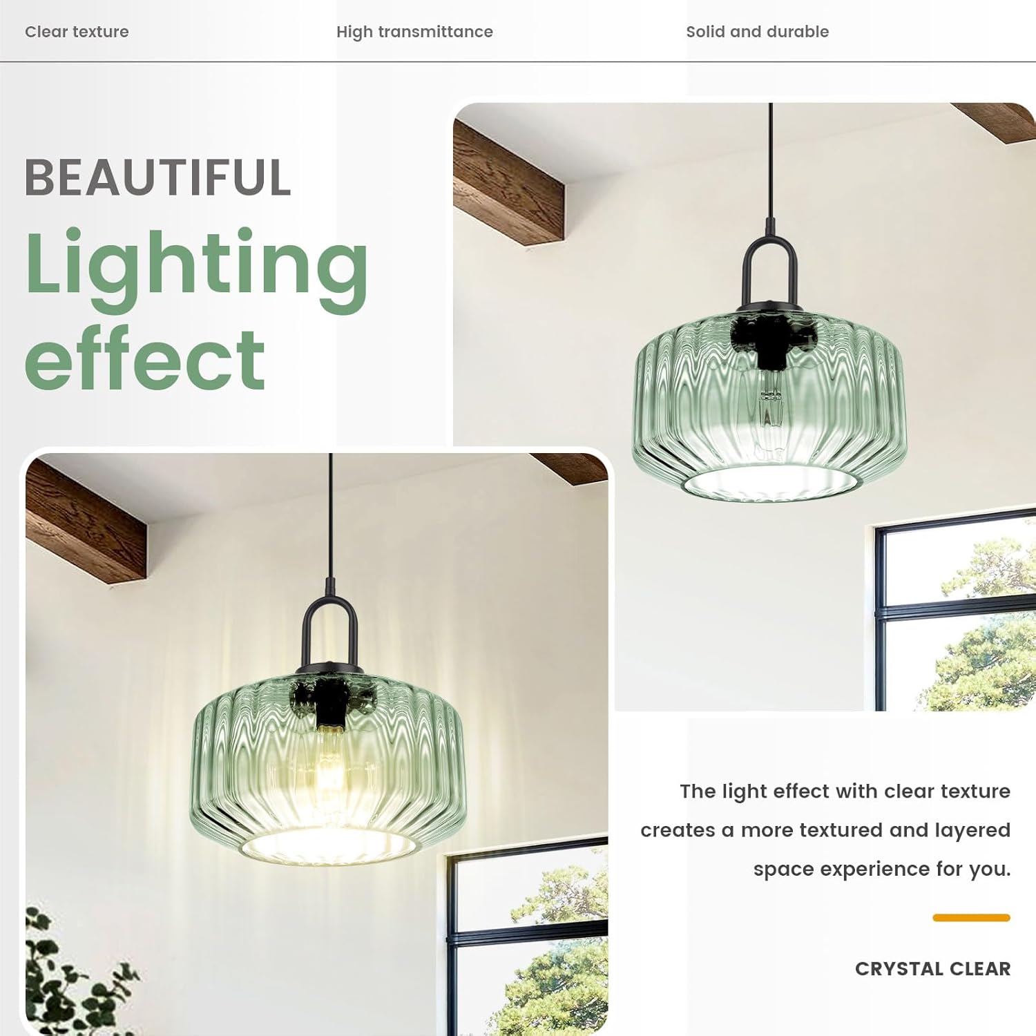 Modern Hanging Lights Light Green Pendant Light Fixtures Mid Century Large Glass Pendant Lights 11