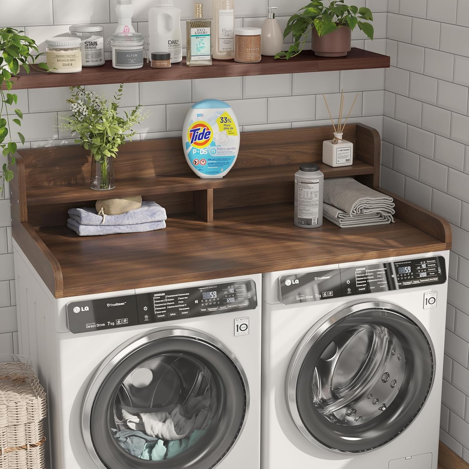 2-Tier Washer Dryer Countertop with 2.75