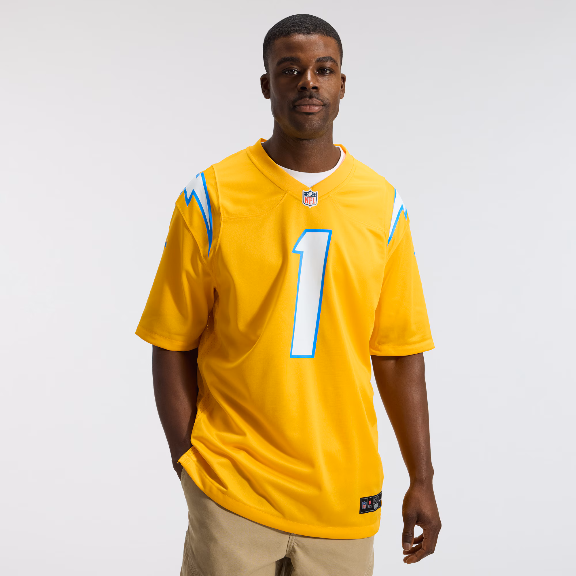 Quentin Johnston Los Angeles Chargers Nike Alternate Charger Power Game Player Jersey - Gold