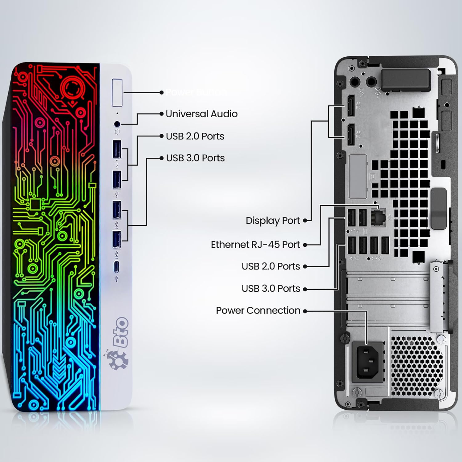 HP G3 RGB Gaming Desktop PC – Intel i7 6th Gen Processor – 16GB Ram – 1TB SSD – NVIDIA GeForce GTX 1050 Ti DDR5 – New 24 inch Monitor – Wi-Fi – Windows 11 Pro – Computer Tower for PC Gamer (Renewed)