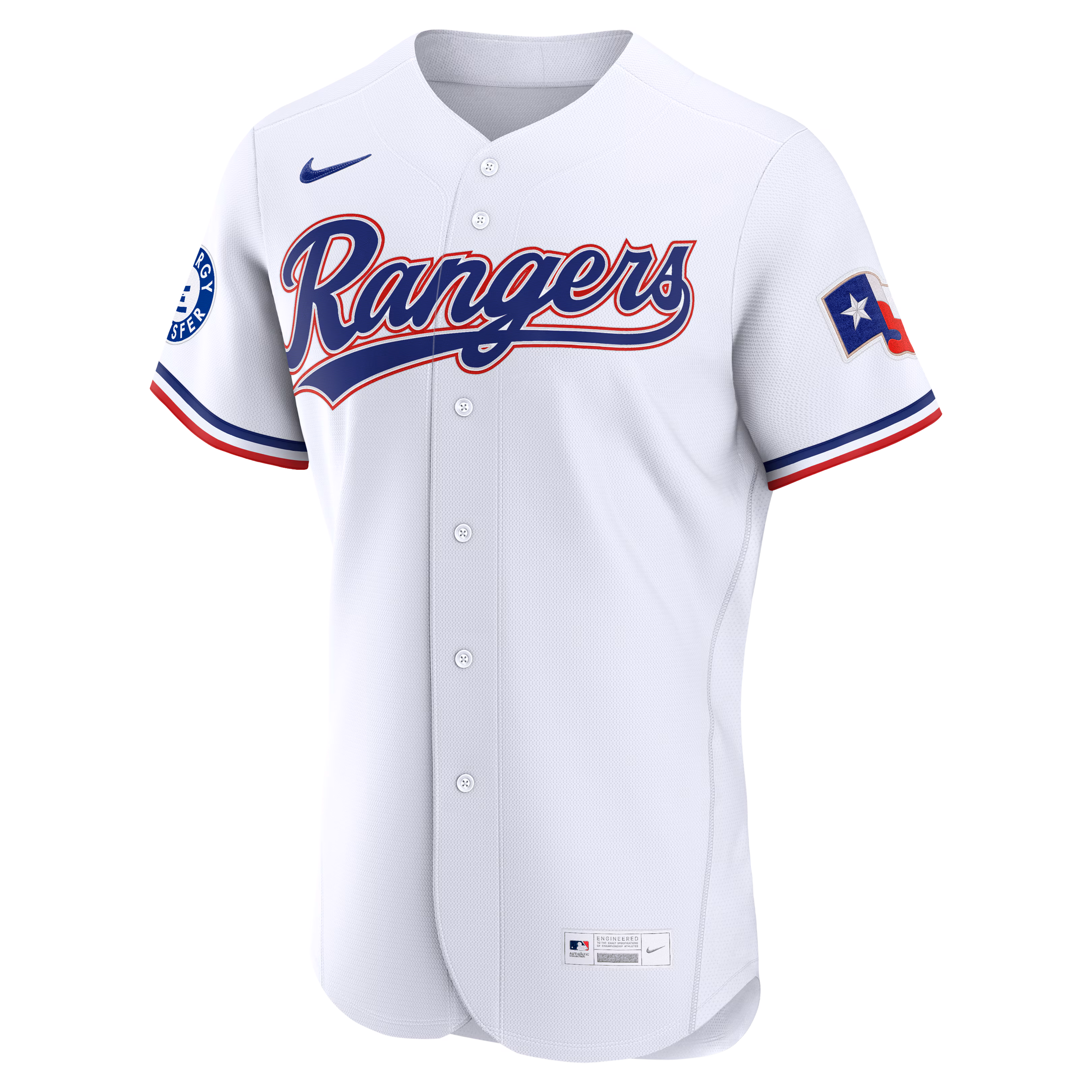 Corey Seager Texas Rangers Nike Home Authentic Sponsor Patch Jersey - White
