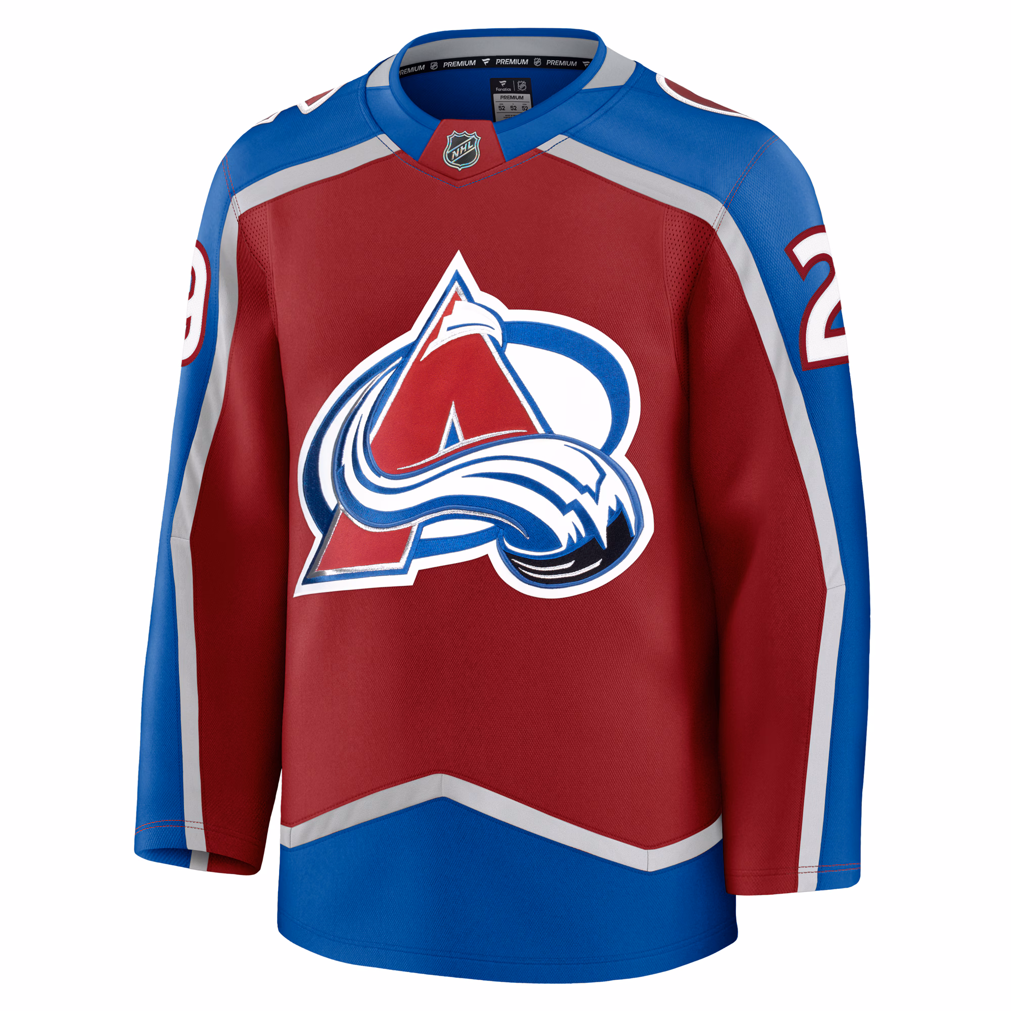Nathan MacKinnon Colorado Avalanche Fanatics Home Premium Jersey - Burgundy