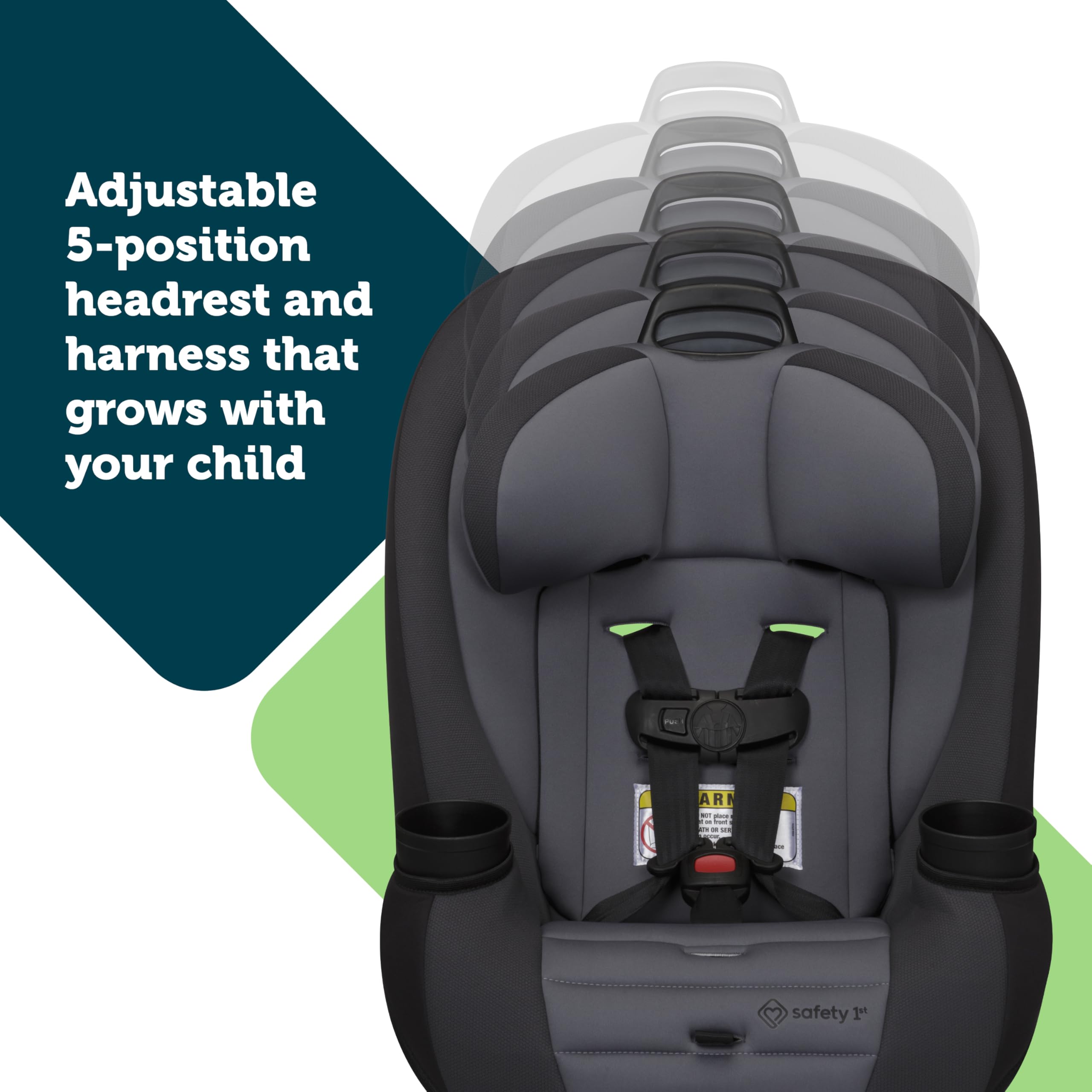 SAFETY 1ST Ellaris 3-in-1 Convertible Car Seat, Slim Fit