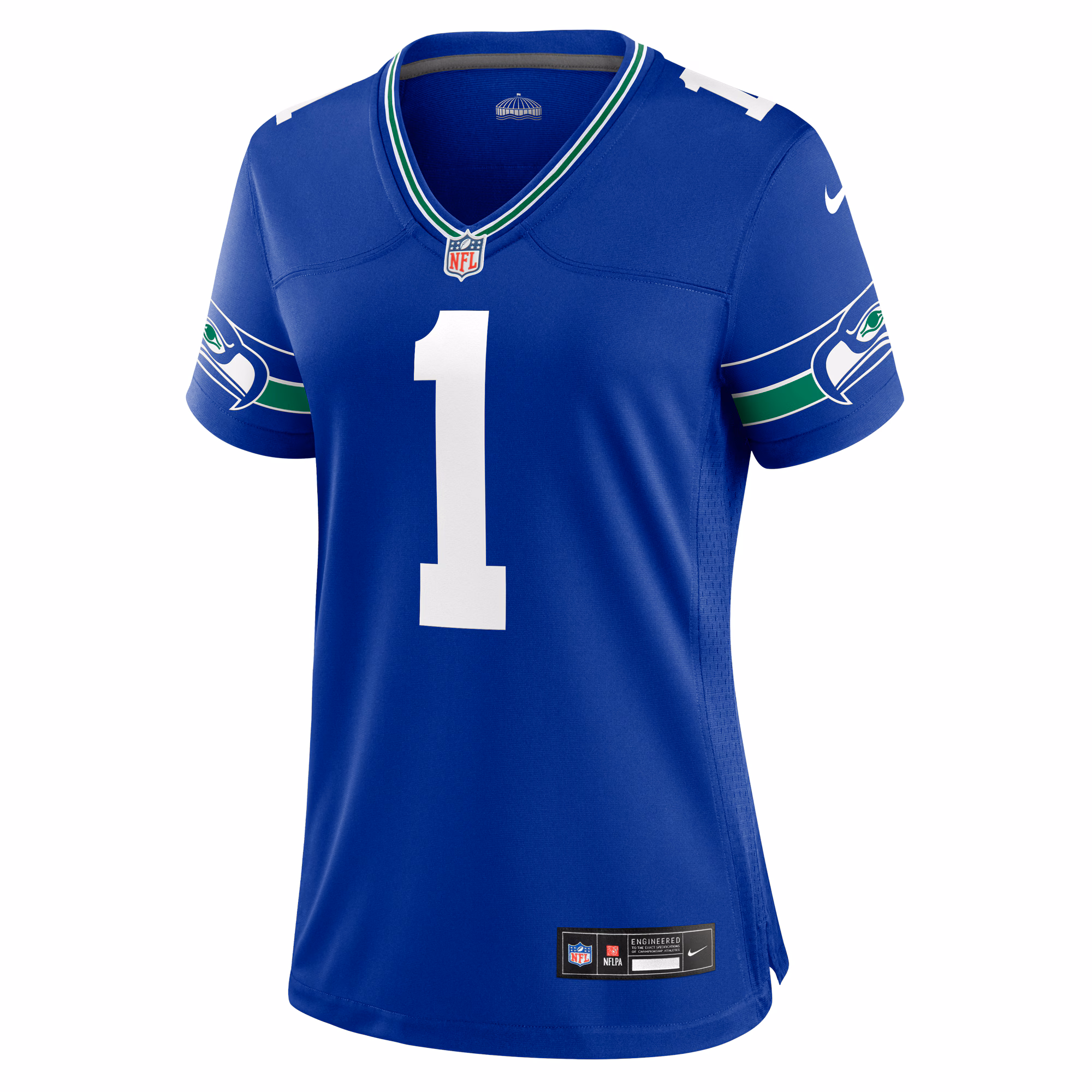 Warren Moon Seattle Seahawks Nike Women's Throwback Retired Player Game Jersey - Royal